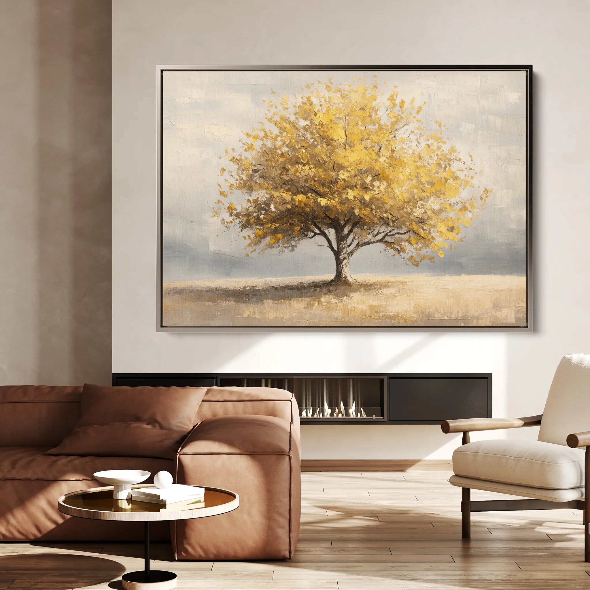 Landscape 176 Canvas Art 60 x 40 cm / Black