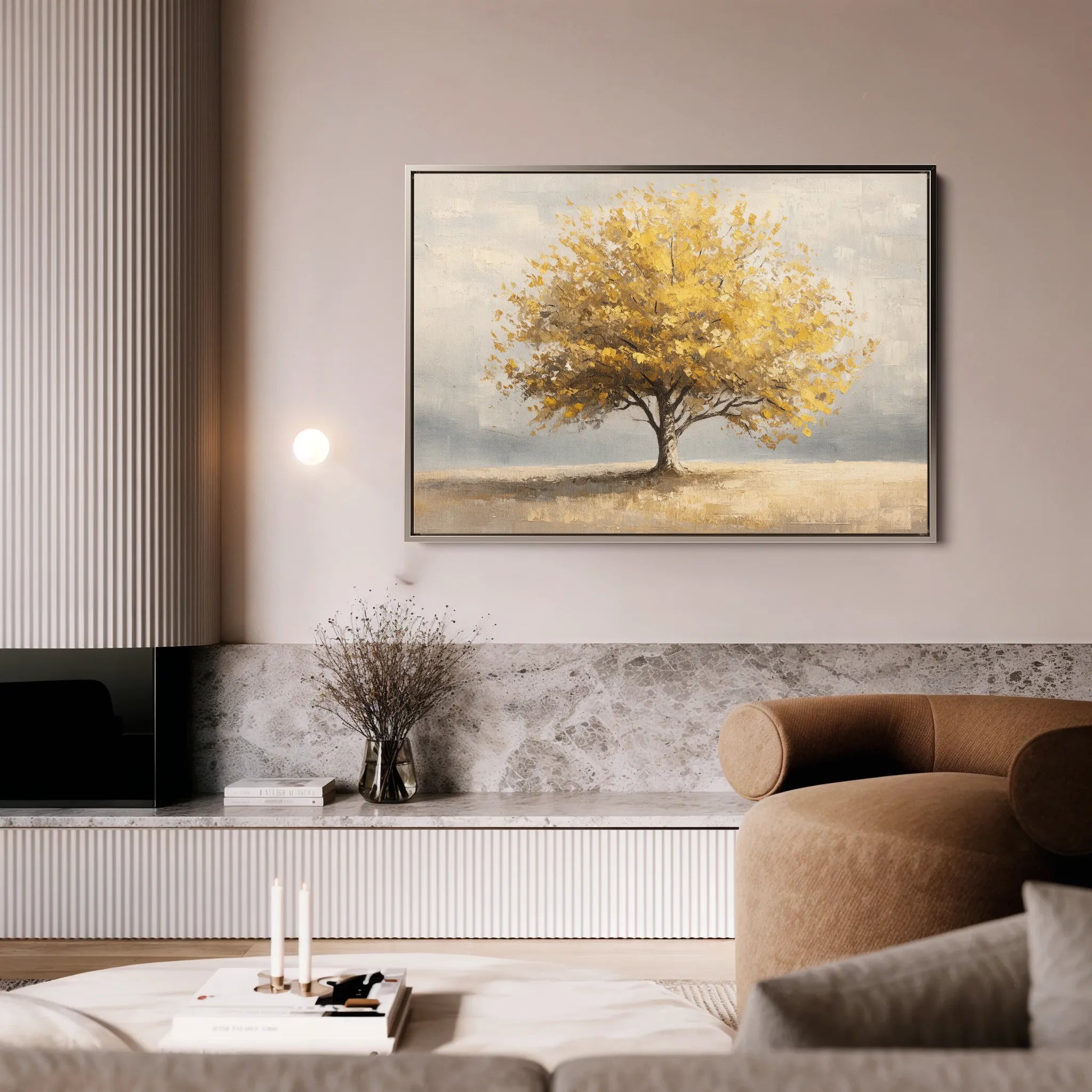 Landscape 176 Canvas Art 60 x 40 cm / Black
