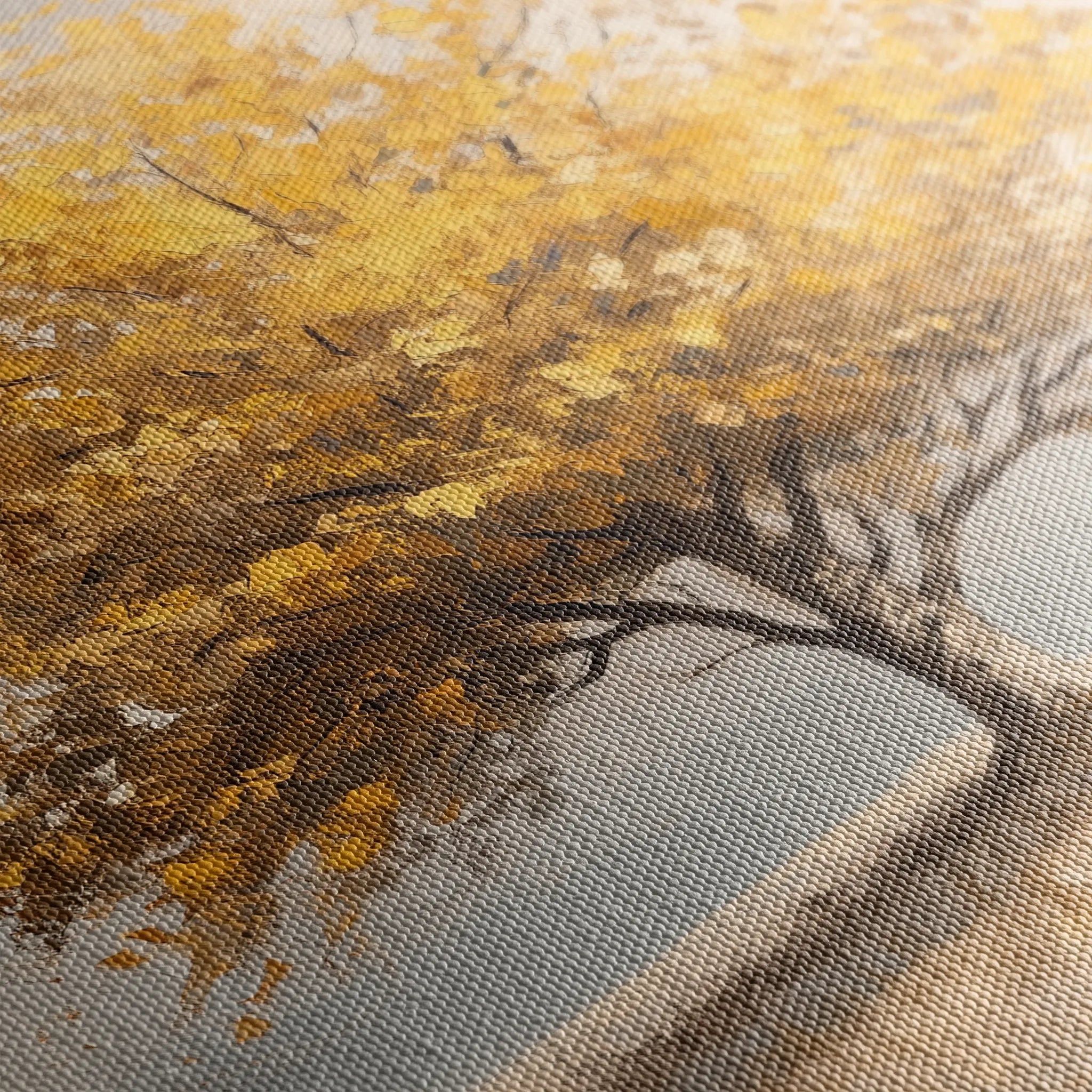 Landscape 176 Canvas Art 60 x 40 cm / Black