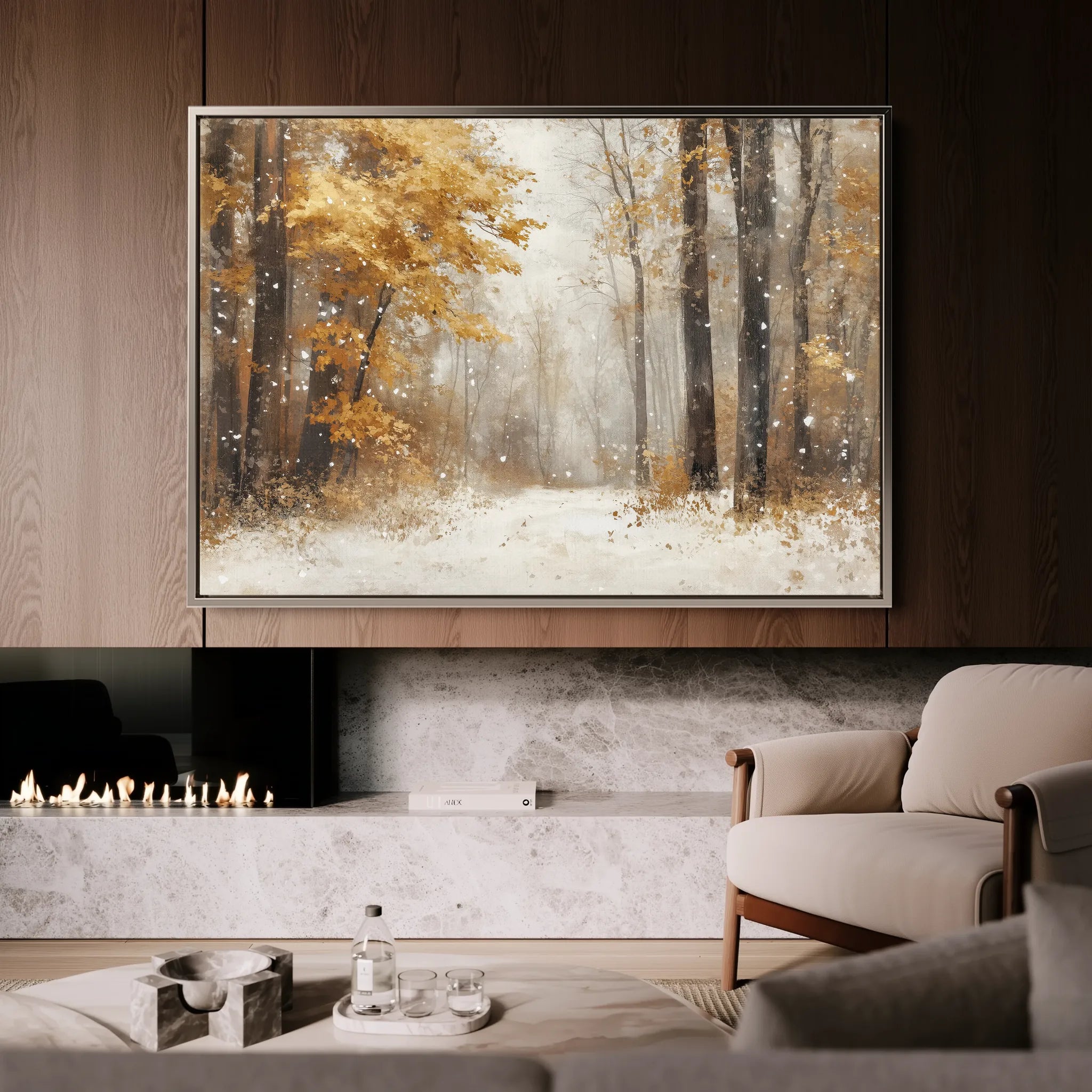 Landscape 177 Canvas Art 60 x 40 cm / Black