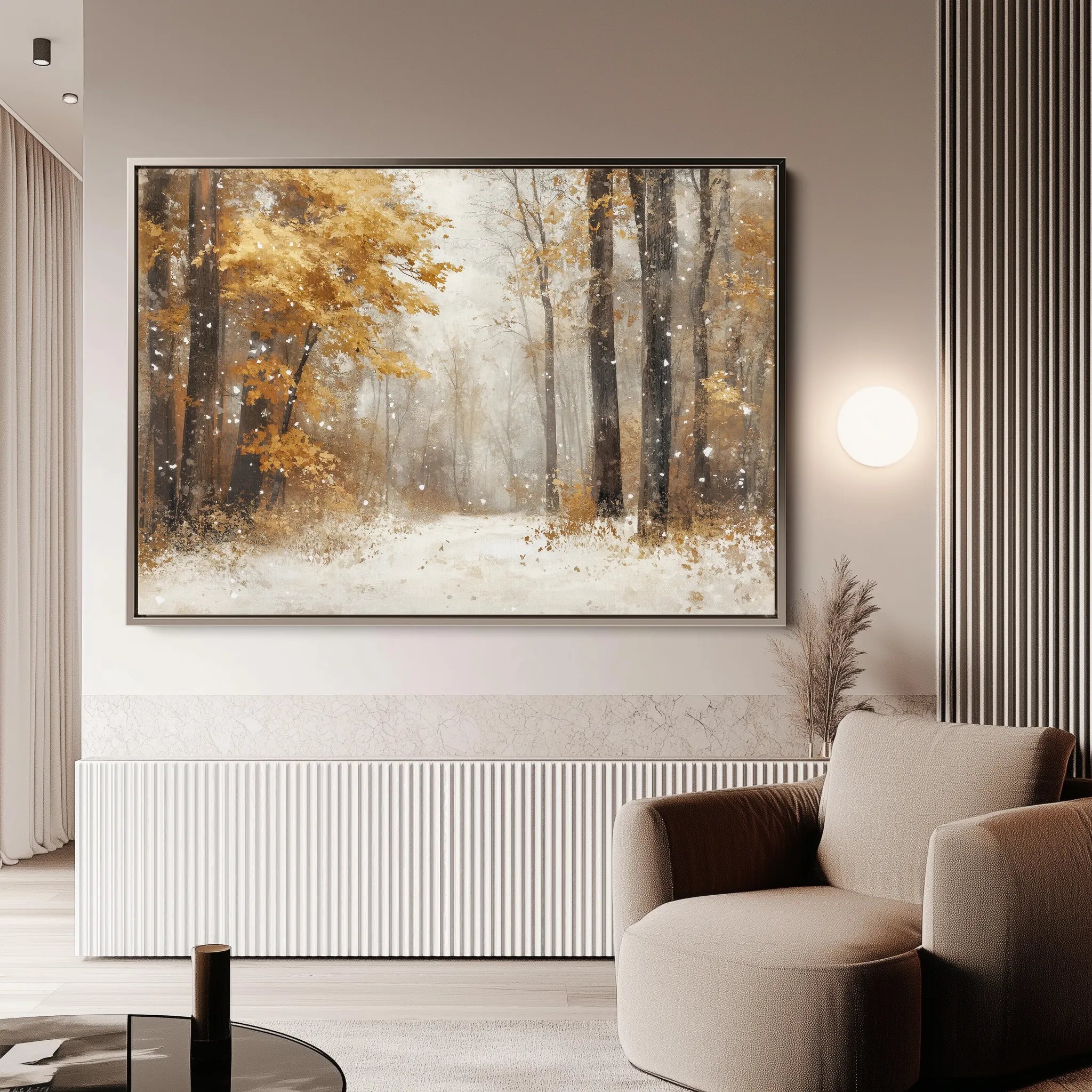 Landscape 177 Canvas Art 60 x 40 cm / Black