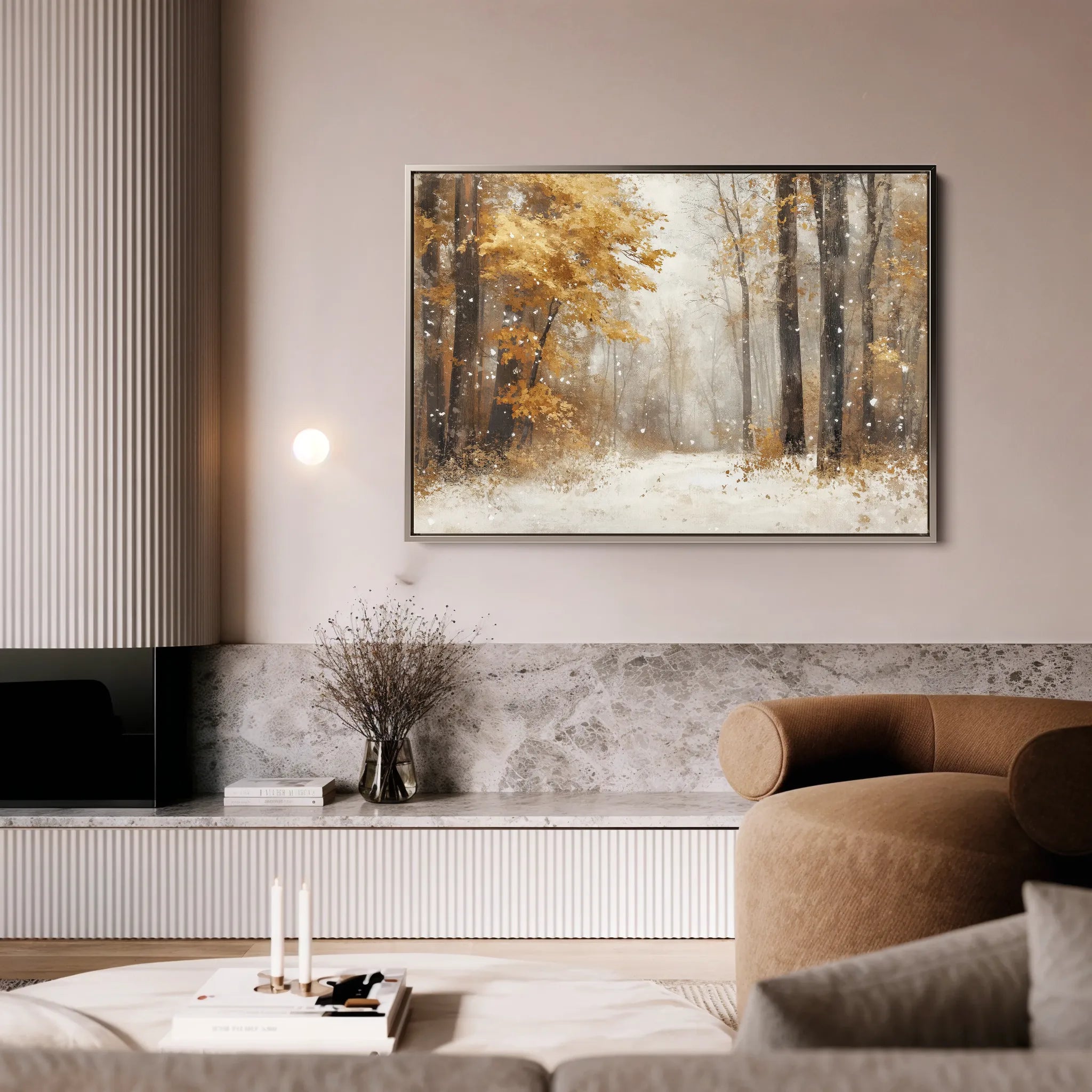 Landscape 177 Canvas Art 60 x 40 cm / Black