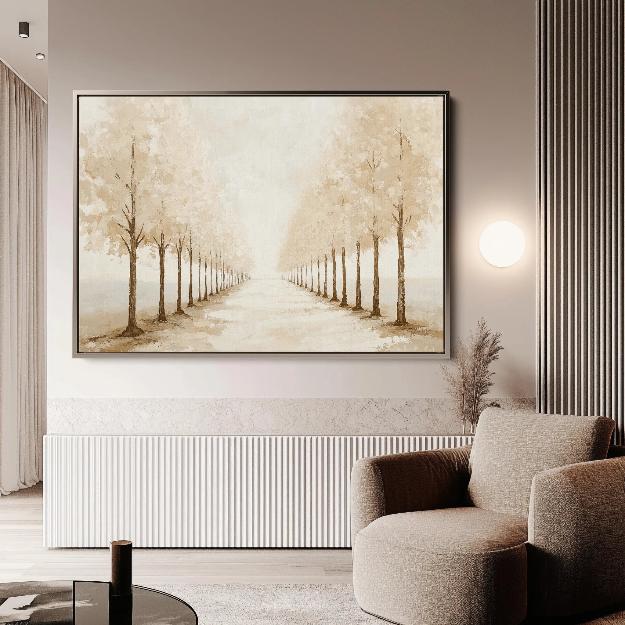 Landscape 178 Canvas Art 60 x 40 cm / Black