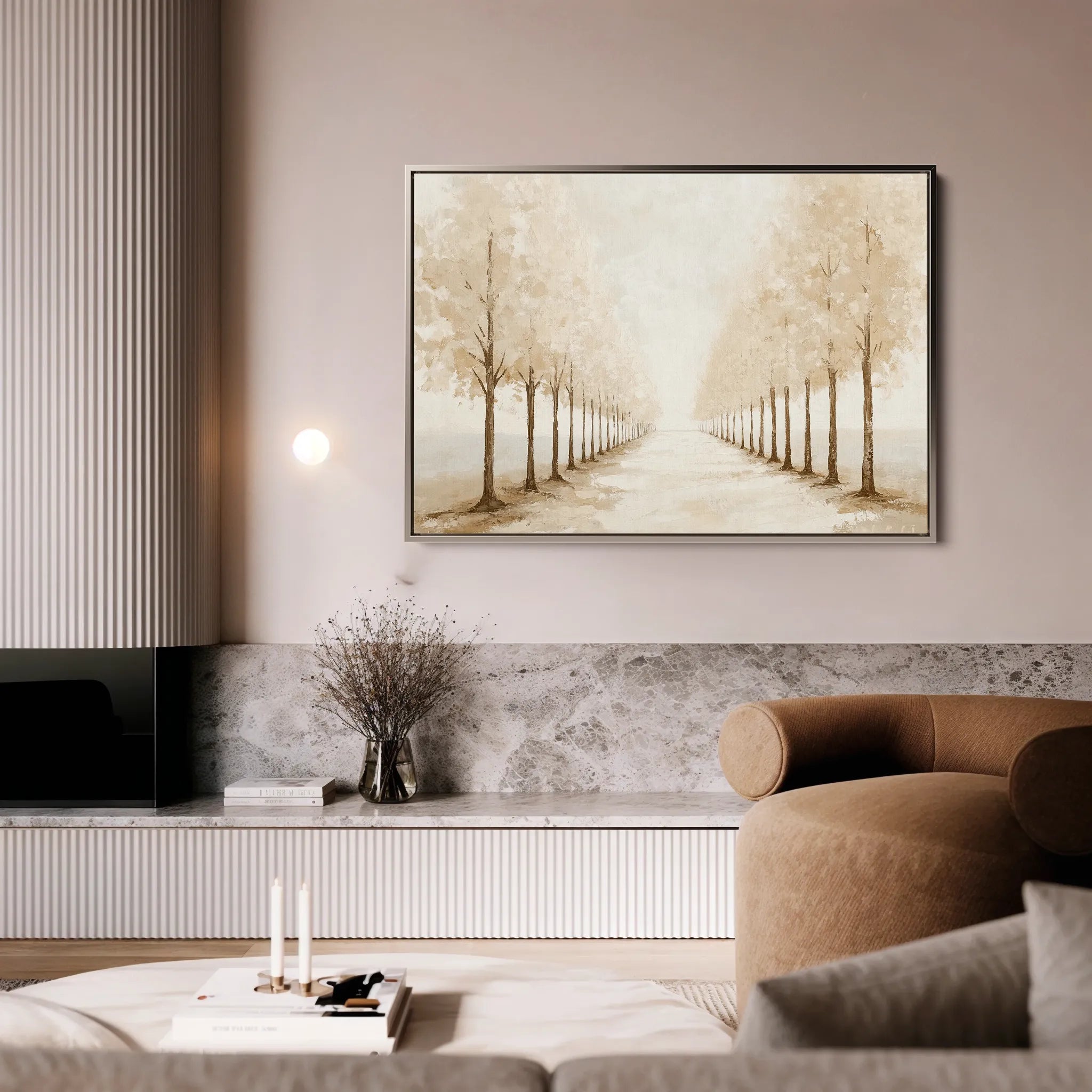 Landscape 178 Canvas Art 60 x 40 cm / Black