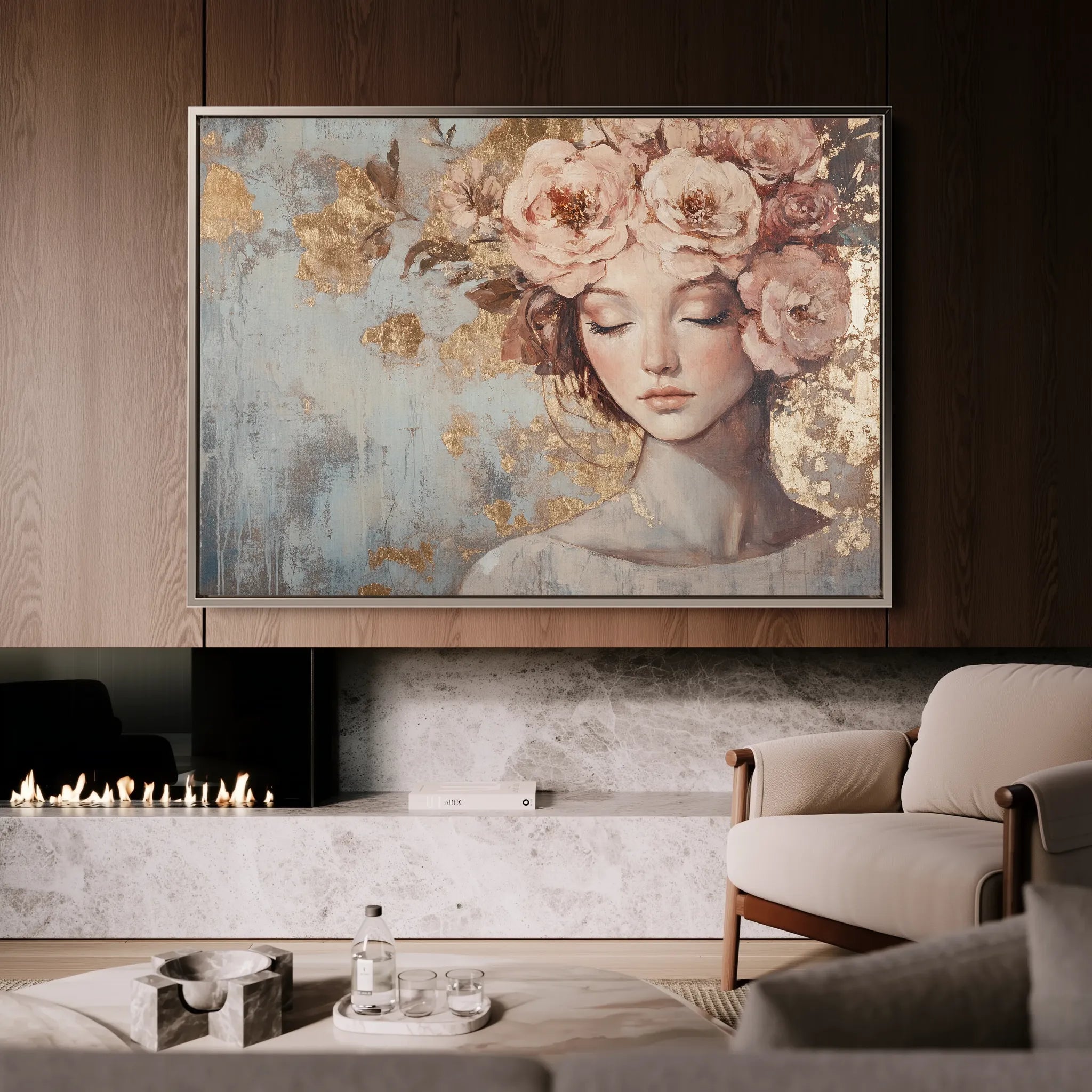 Portrait 178 Canvas Art 60 x 40 cm / Black