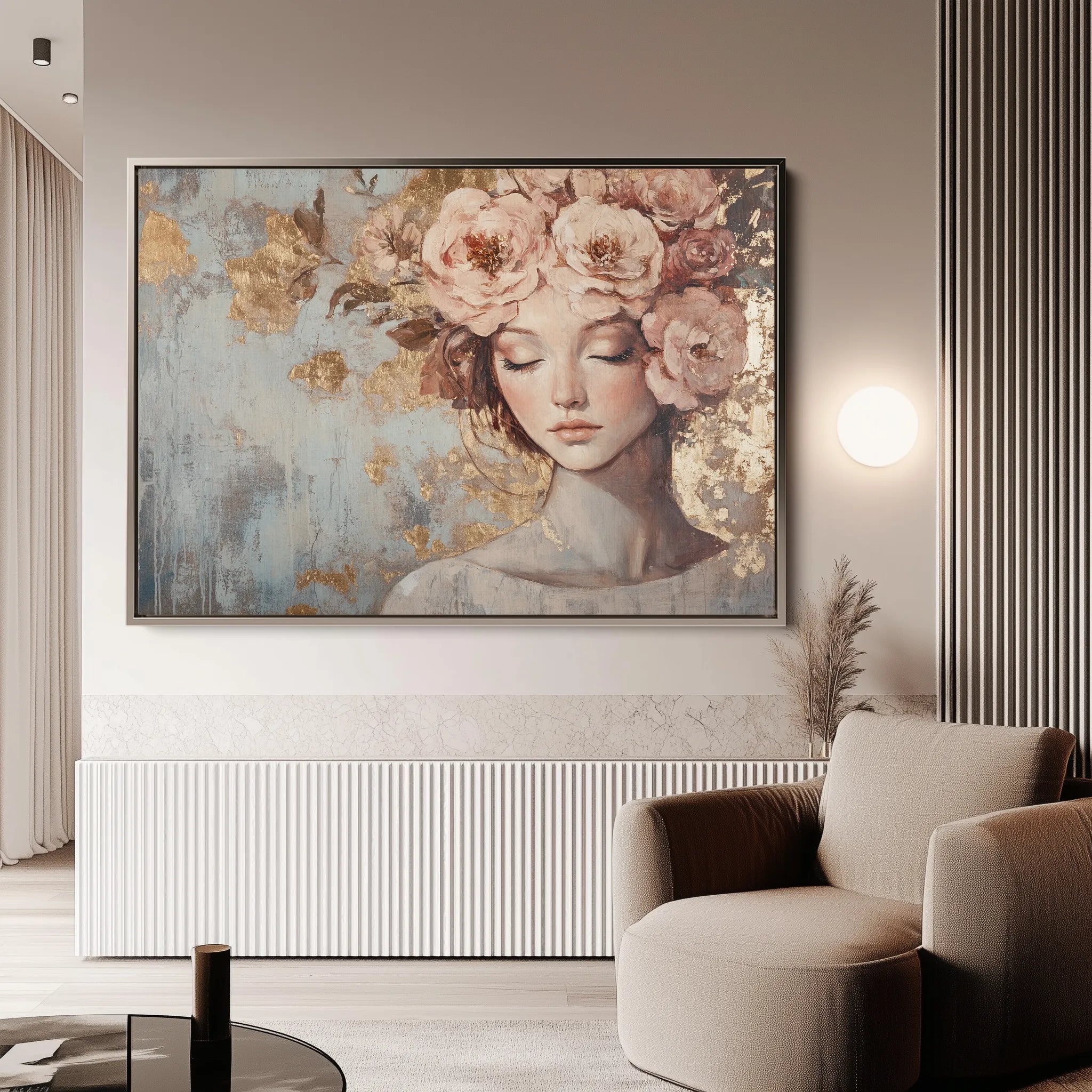 Portrait 178 Canvas Art 60 x 40 cm / Black
