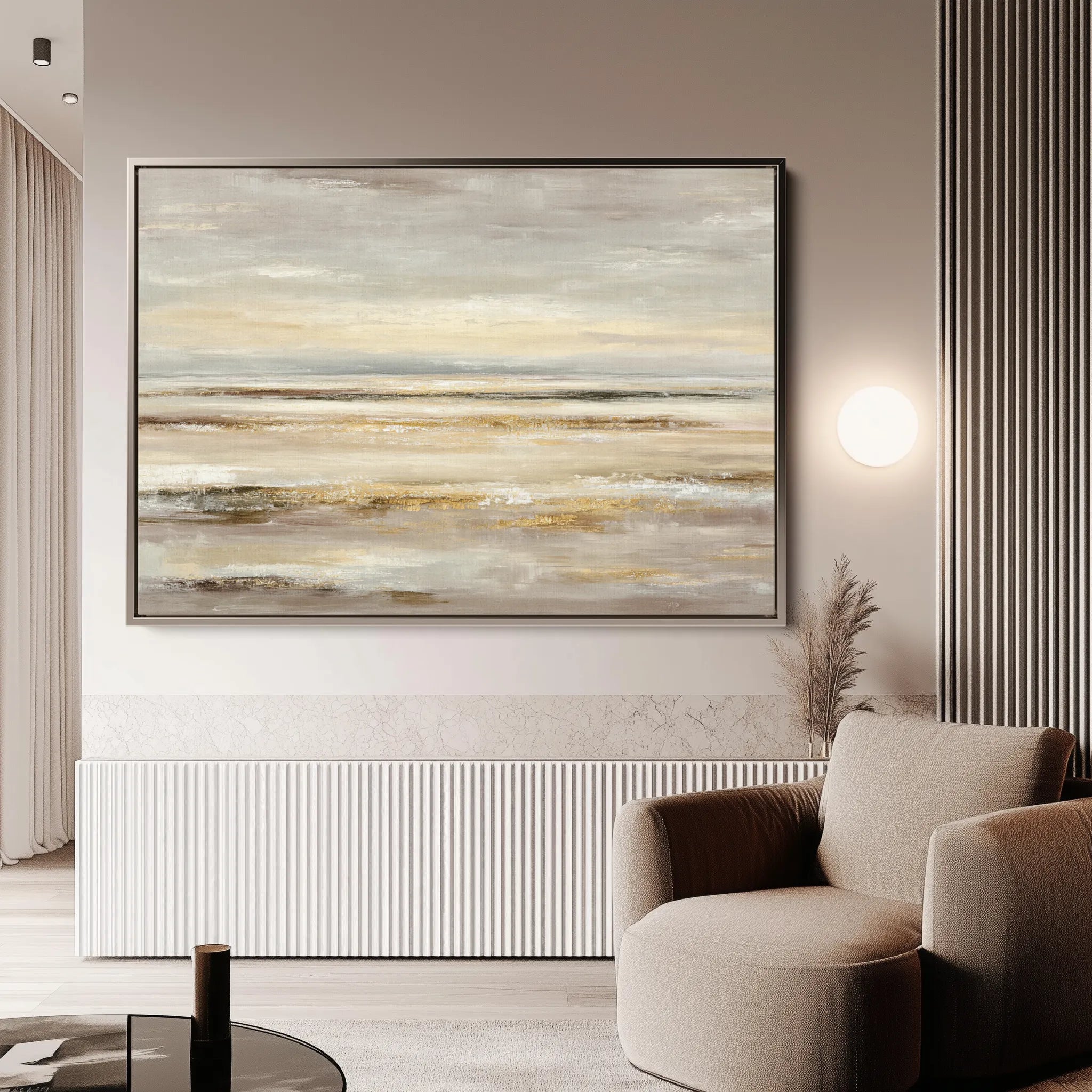 Abstract 1780 Canvas Art 60 x 40 cm / Black