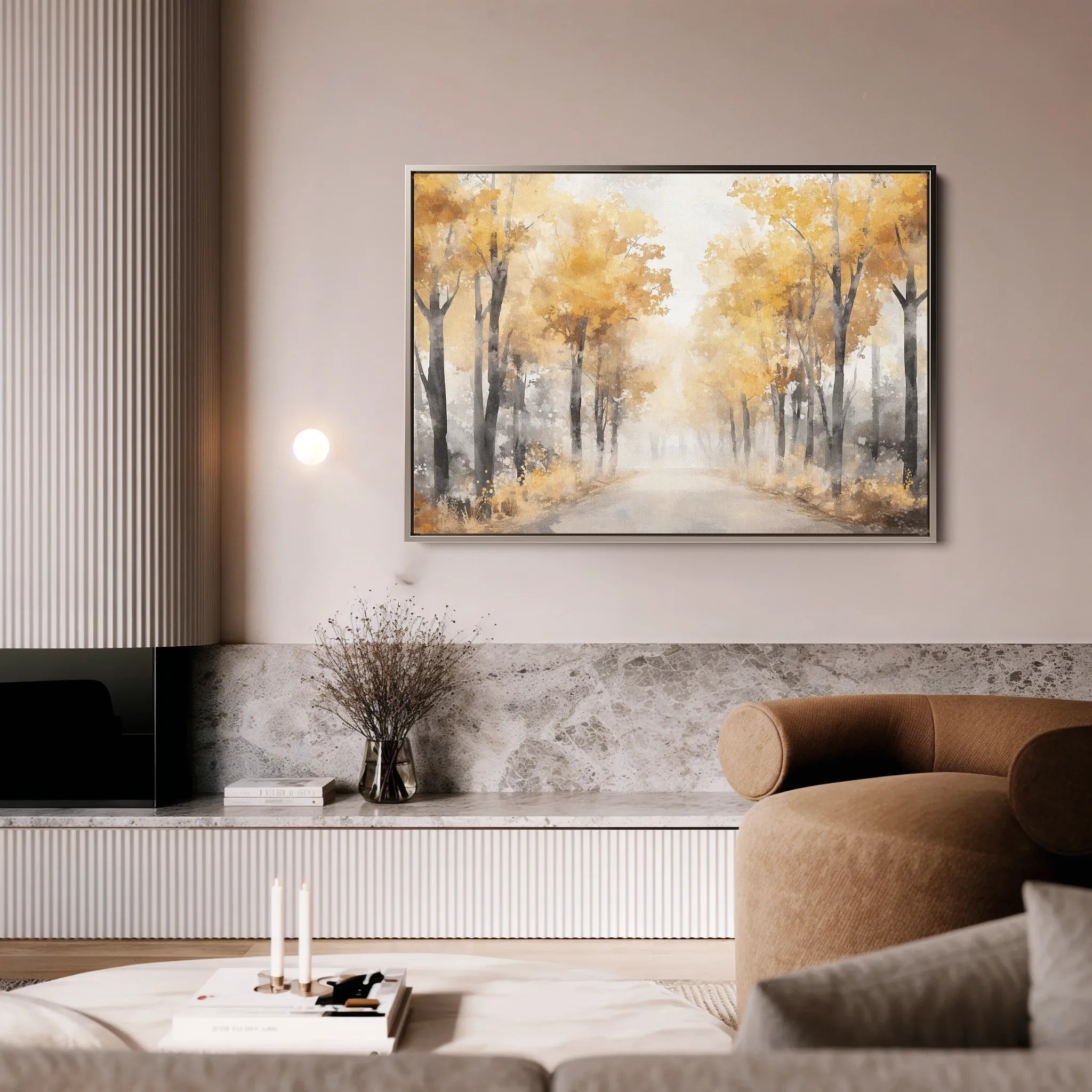 Landscape 179 Canvas Art 60 x 40 cm / Black