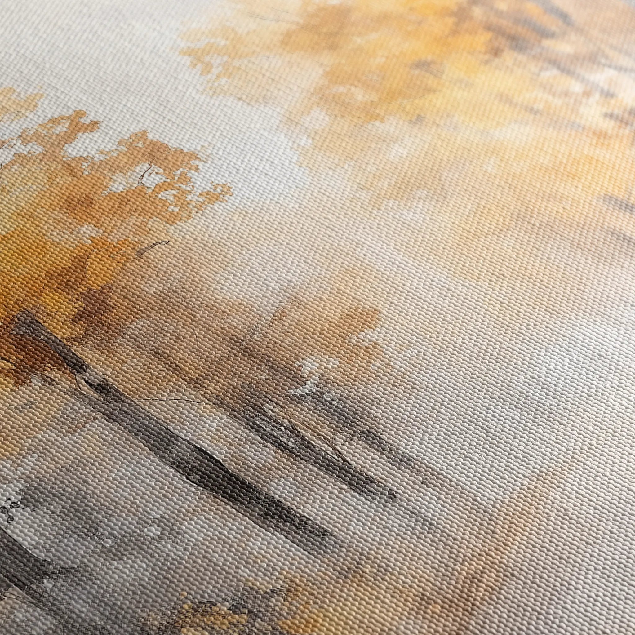 Landscape 179 Canvas Art 60 x 40 cm / Black