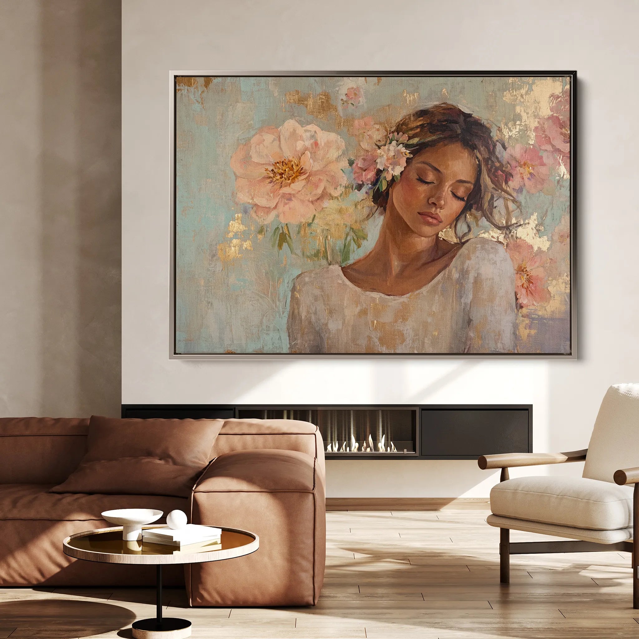 Portrait 179 Canvas Art 60 x 40 cm / Black