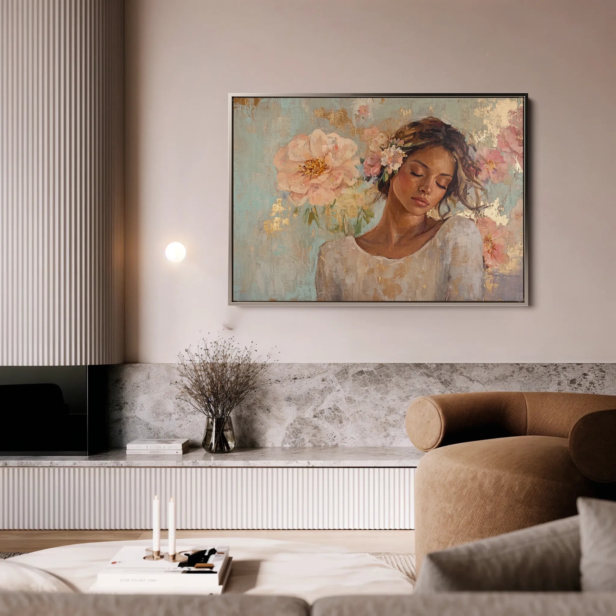 Portrait 179 Canvas Art 60 x 40 cm / Black