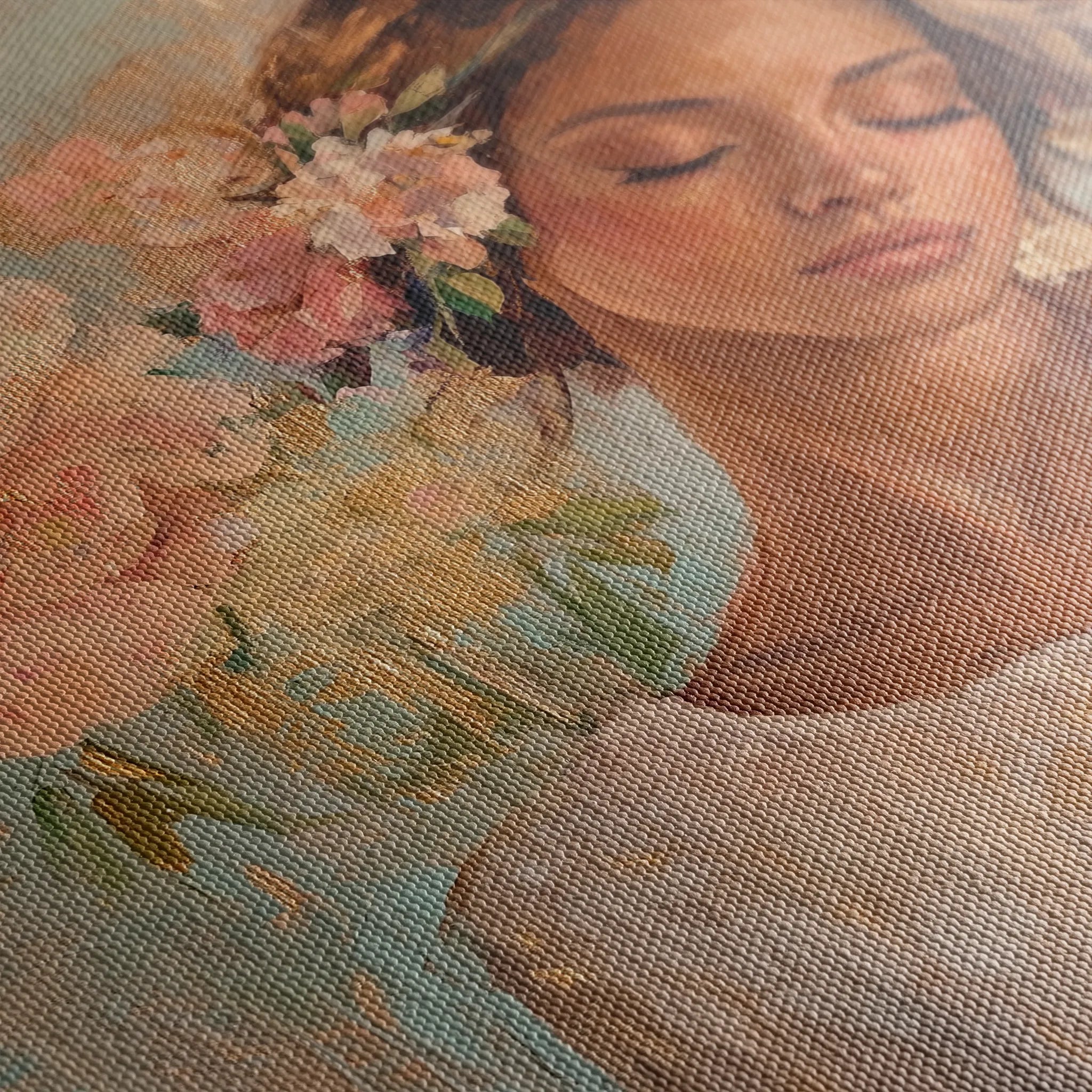 Portrait 179 Canvas Art 60 x 40 cm / Black