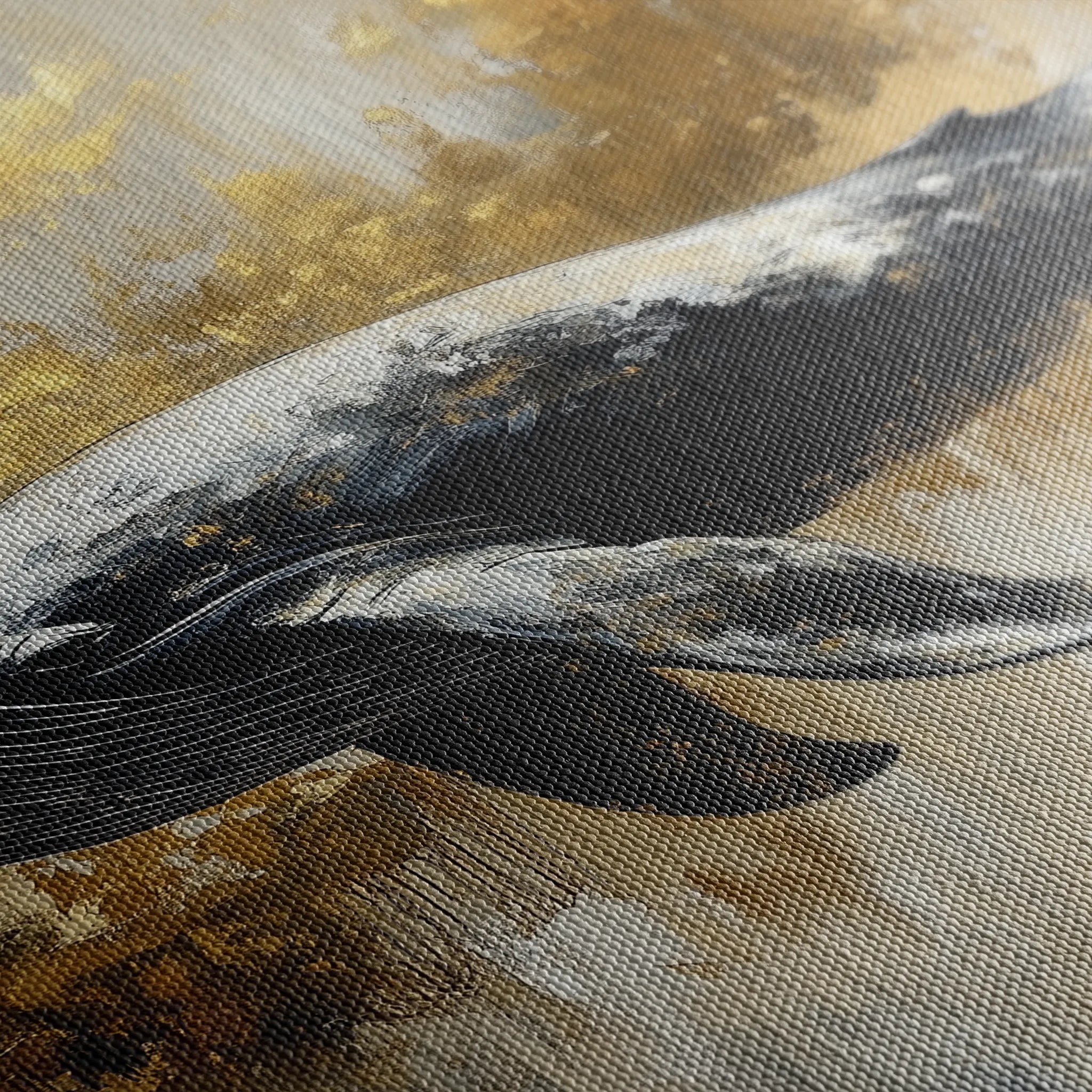 Animals 180 Canvas Art 60 x 40 cm / Black