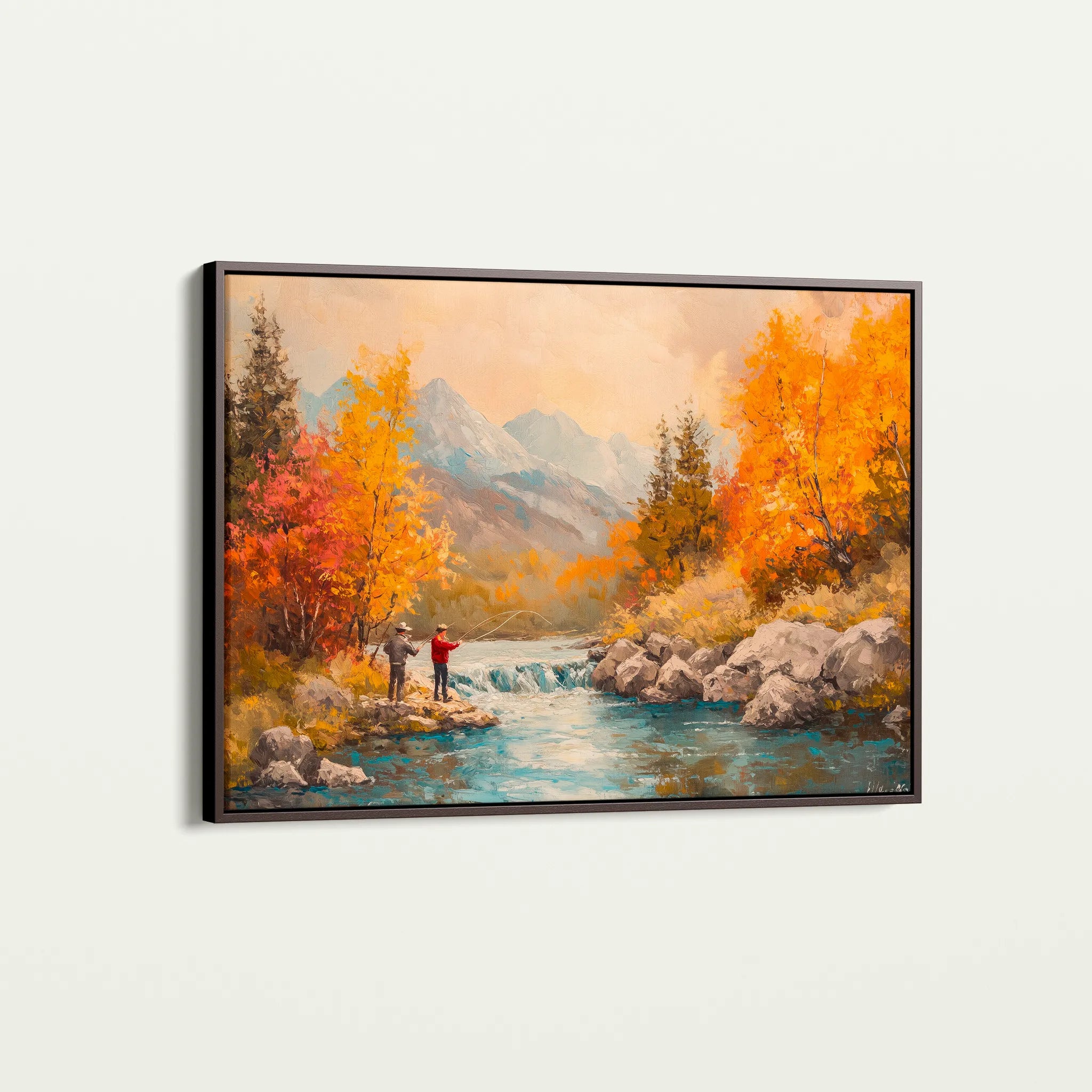 Landscape 180 Canvas Art 60 x 40 cm / Black