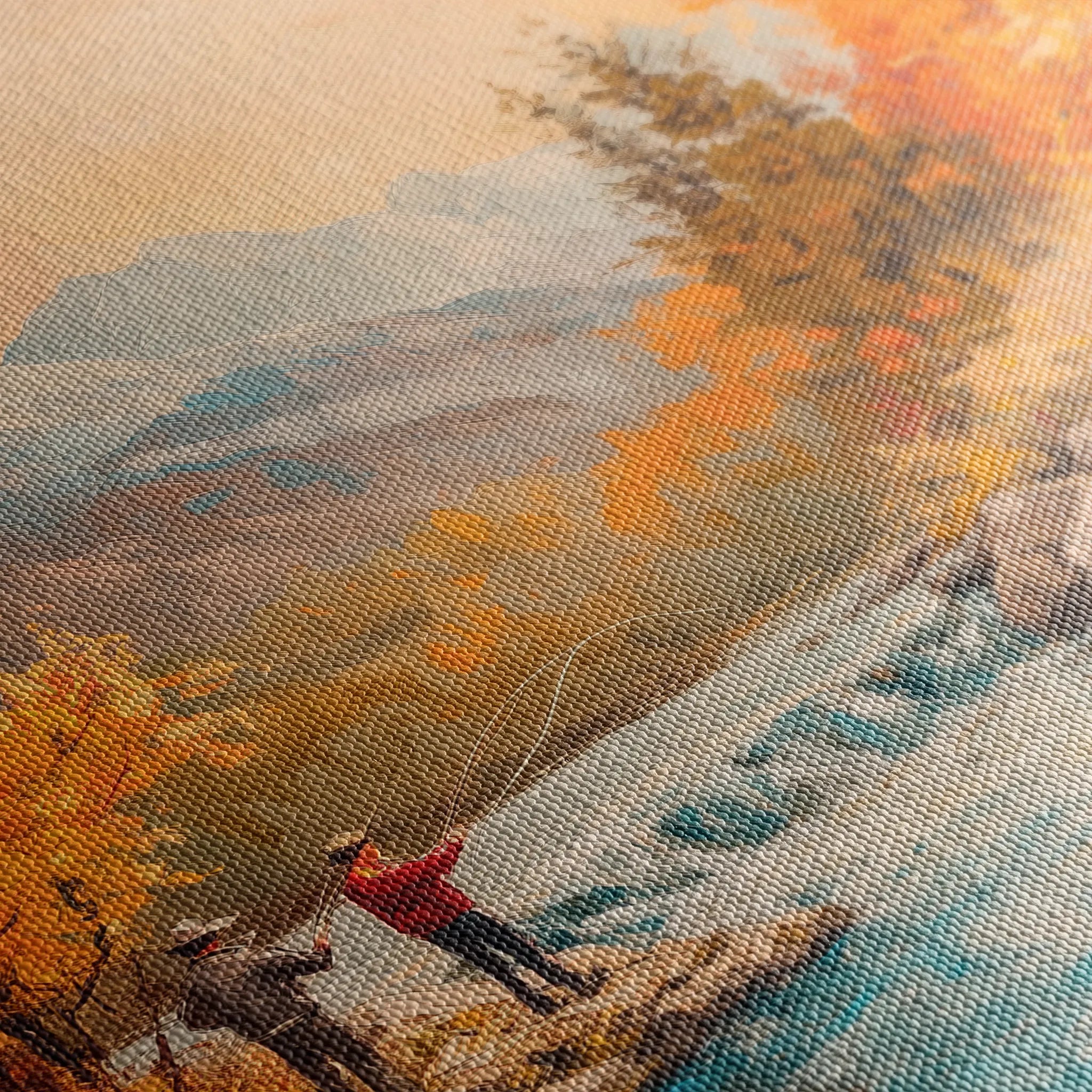Landscape 180 Canvas Art 60 x 40 cm / Black