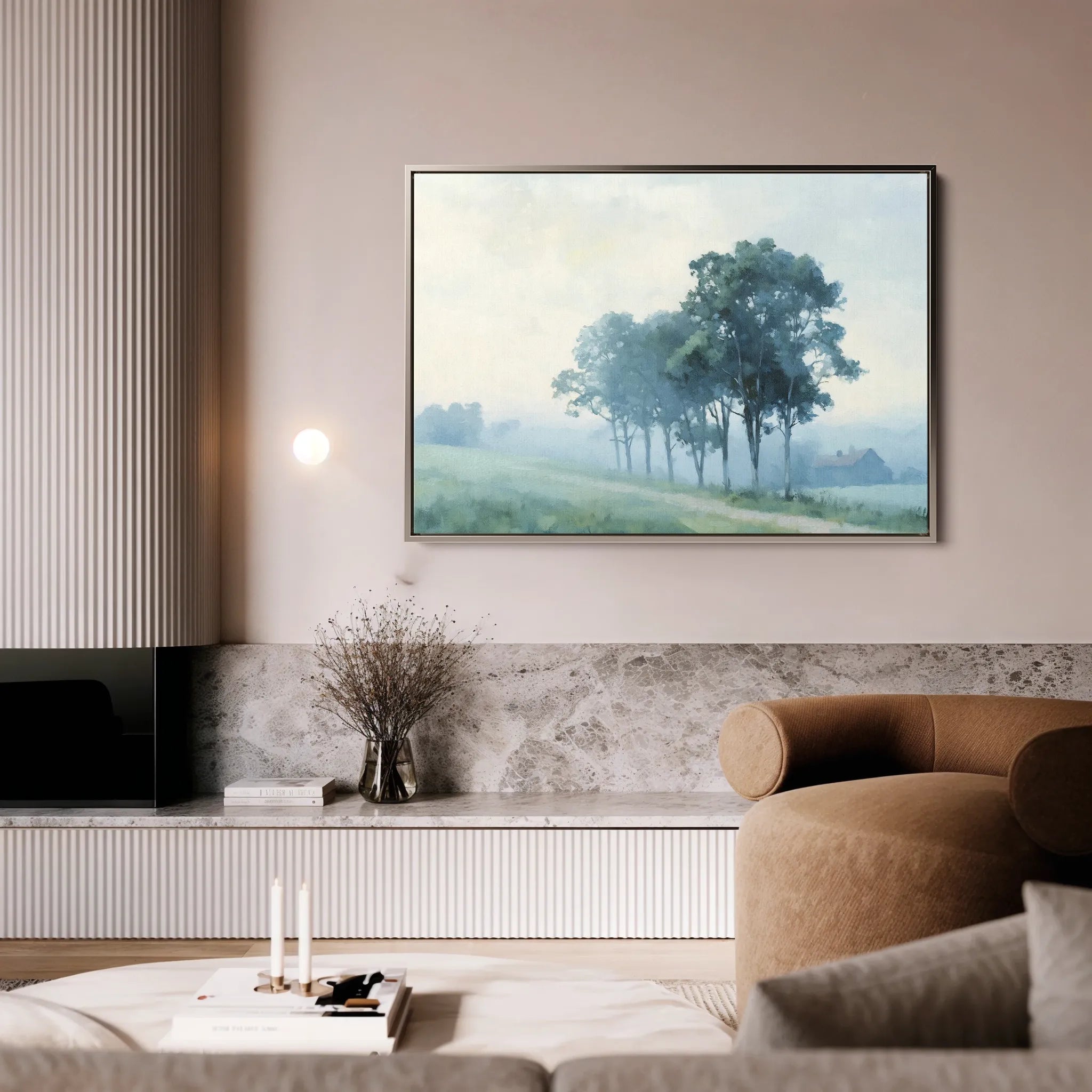 Landscape 181 Canvas Art 60 x 40 cm / Black