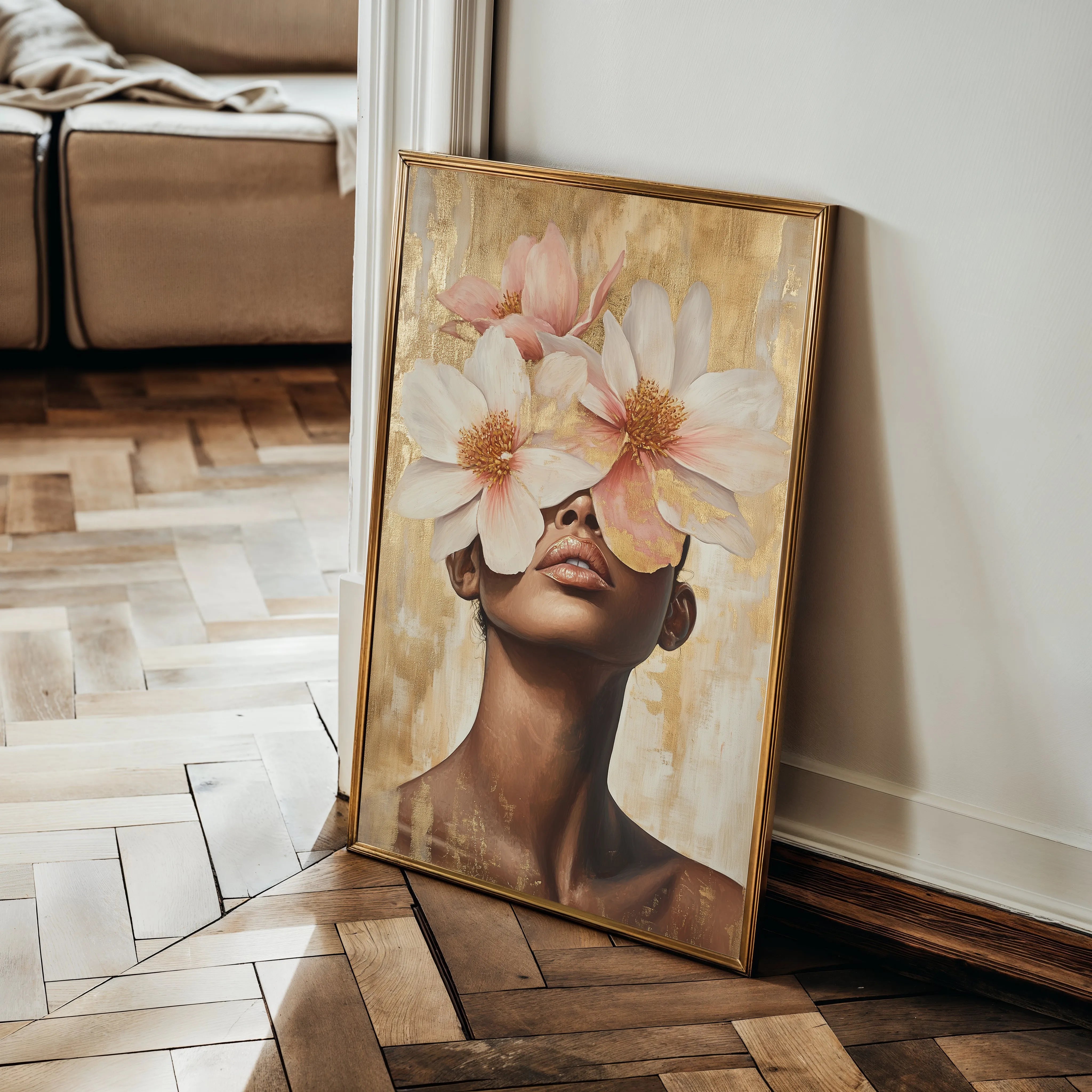 Portrait 181 Canvas Art 60 x 40 cm / Black