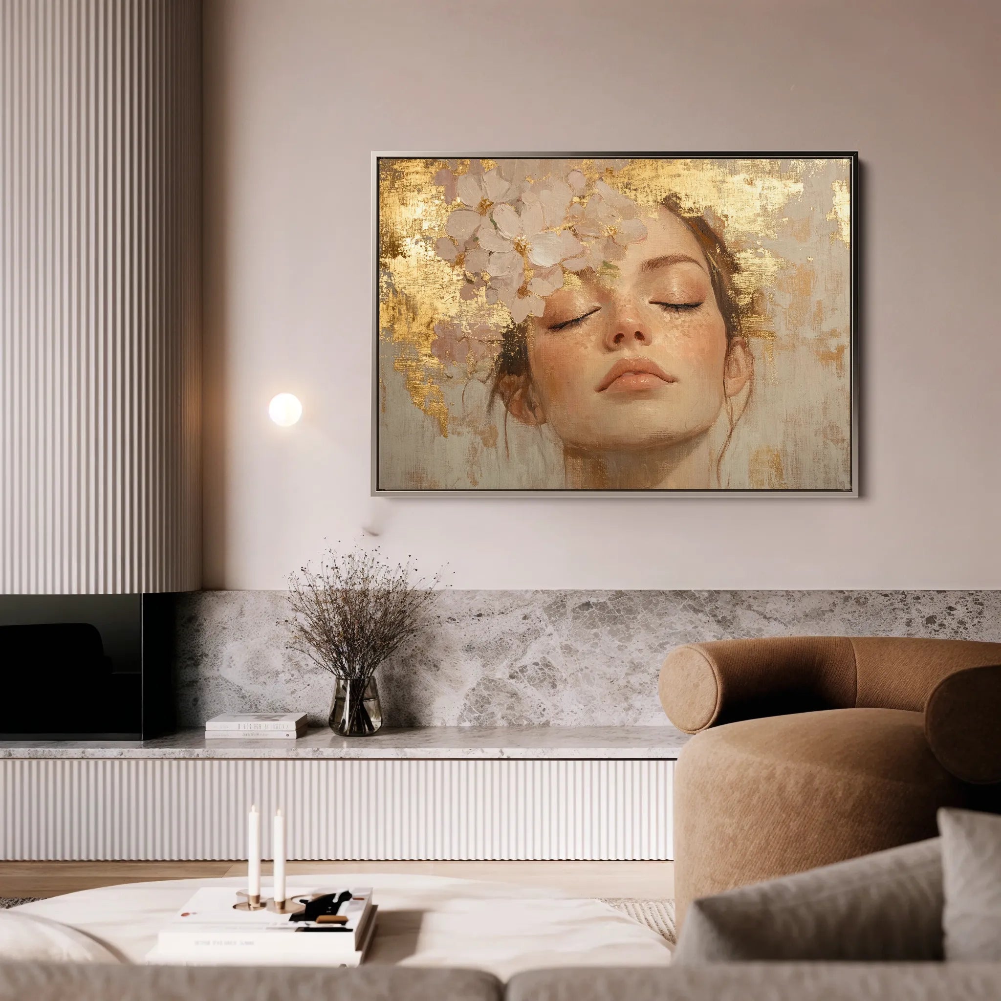 Portrait 182 Canvas Art 60 x 40 cm / Black
