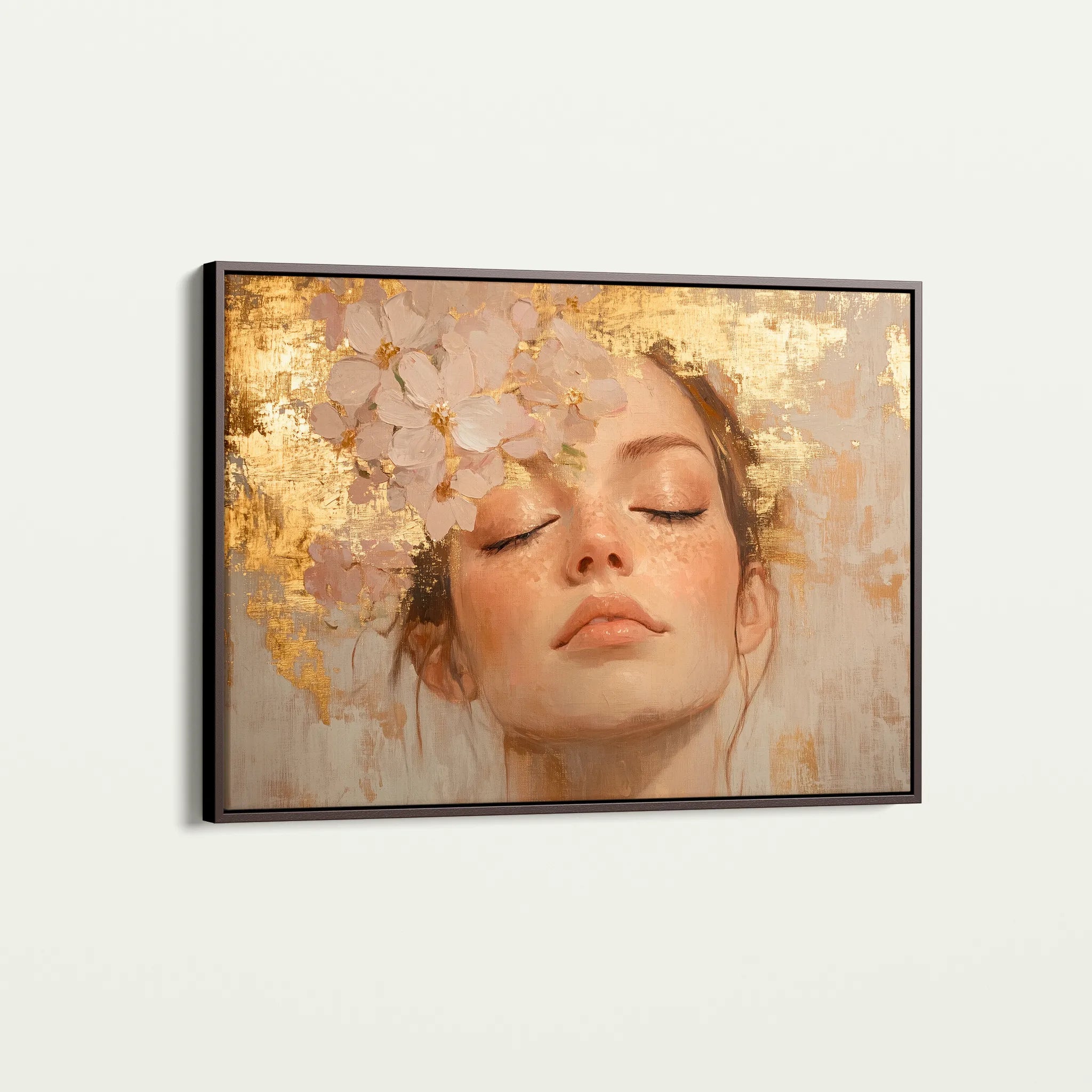 Portrait 182 Canvas Art 60 x 40 cm / Black