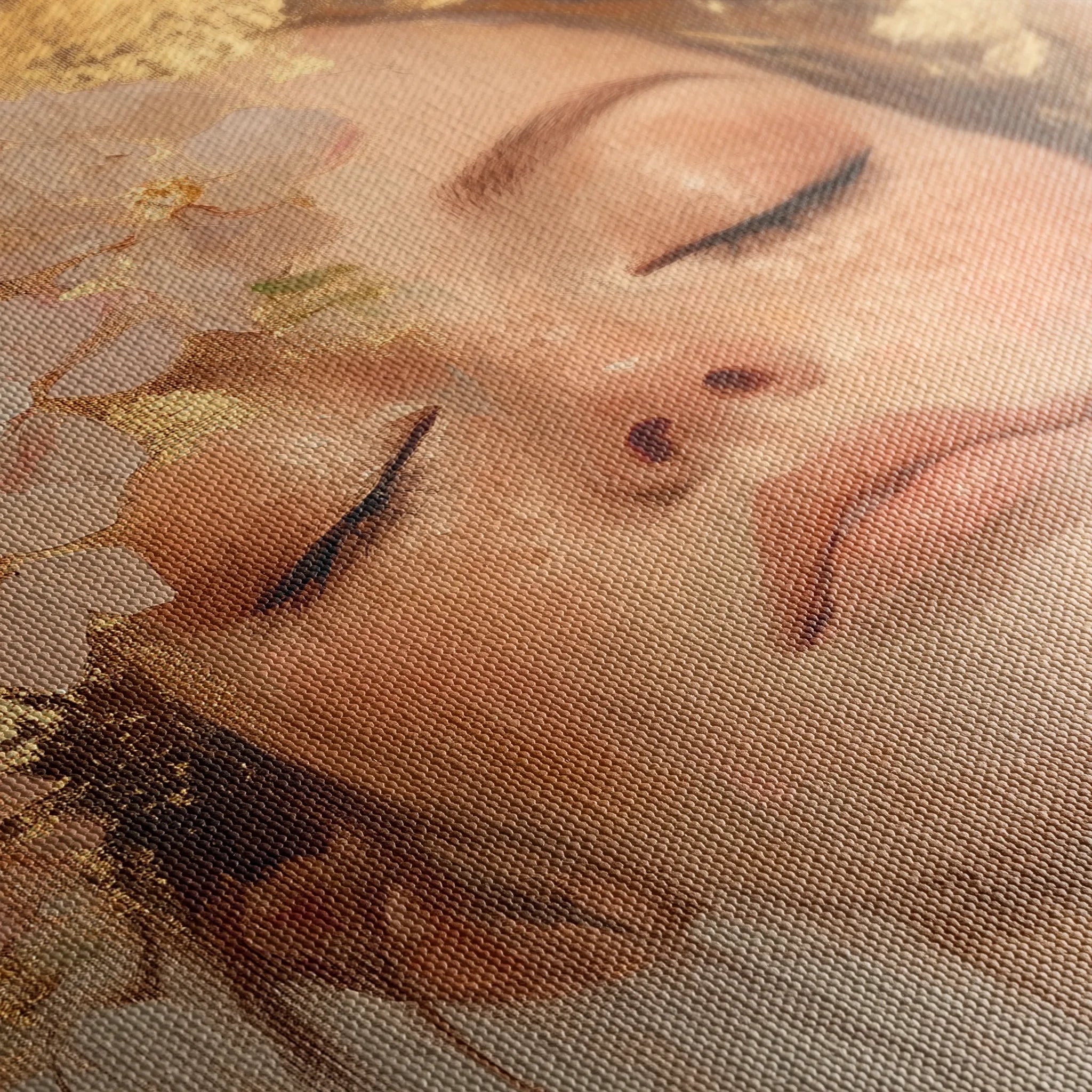 Portrait 182 Canvas Art 60 x 40 cm / Black