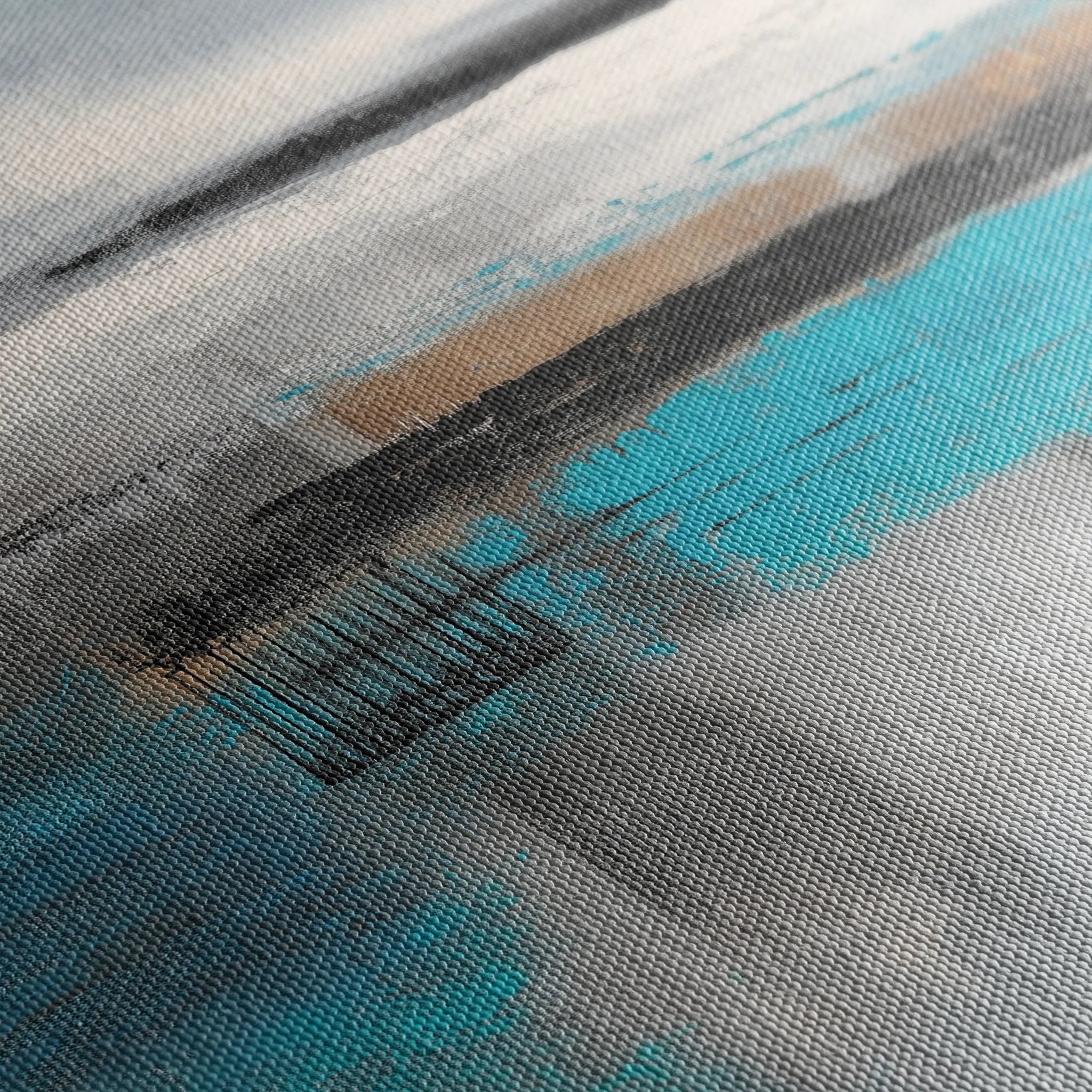 Abstract 1837 Canvas Art 60 x 40 cm / Black