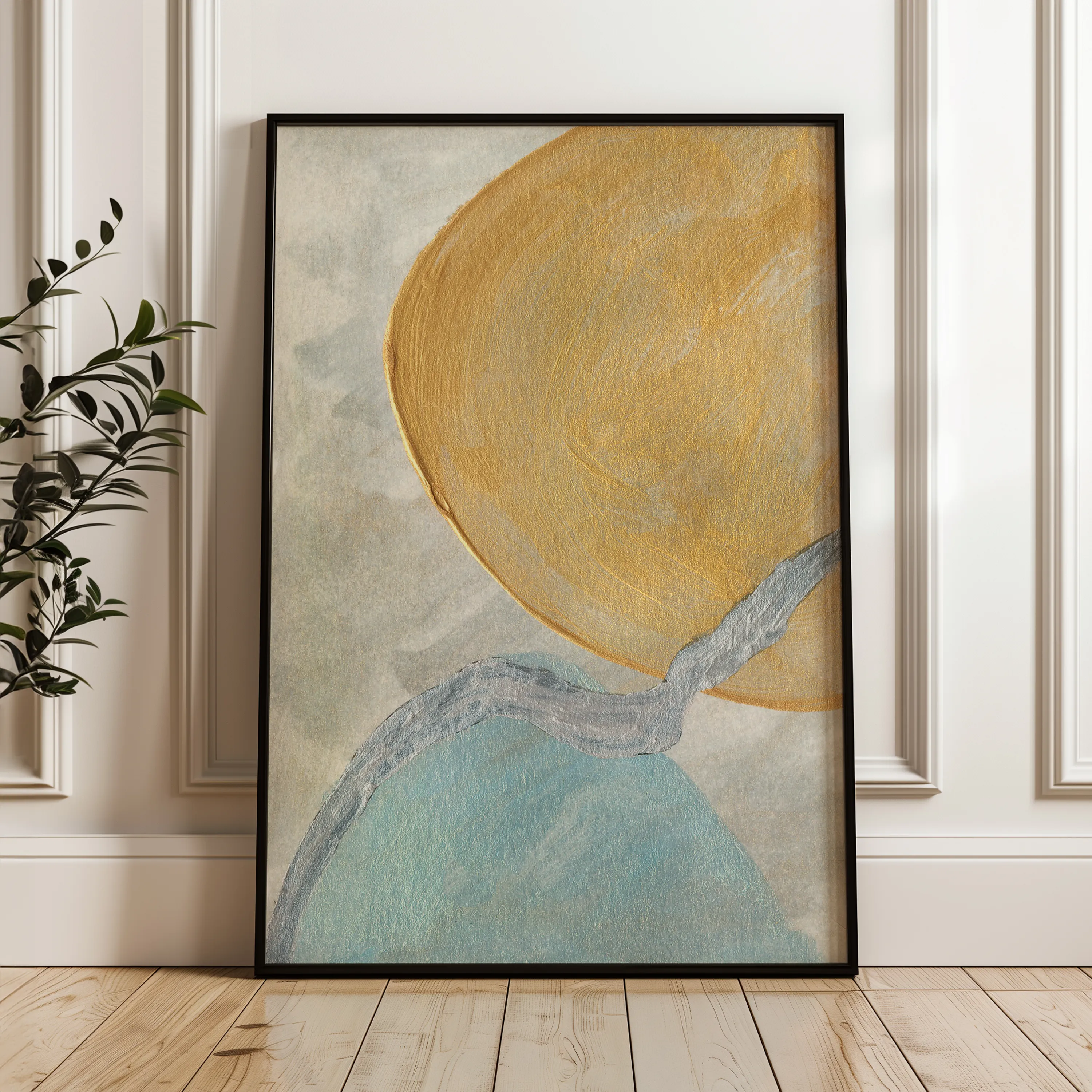 Abstract 185 Canvas Art 60 x 40 cm / Black