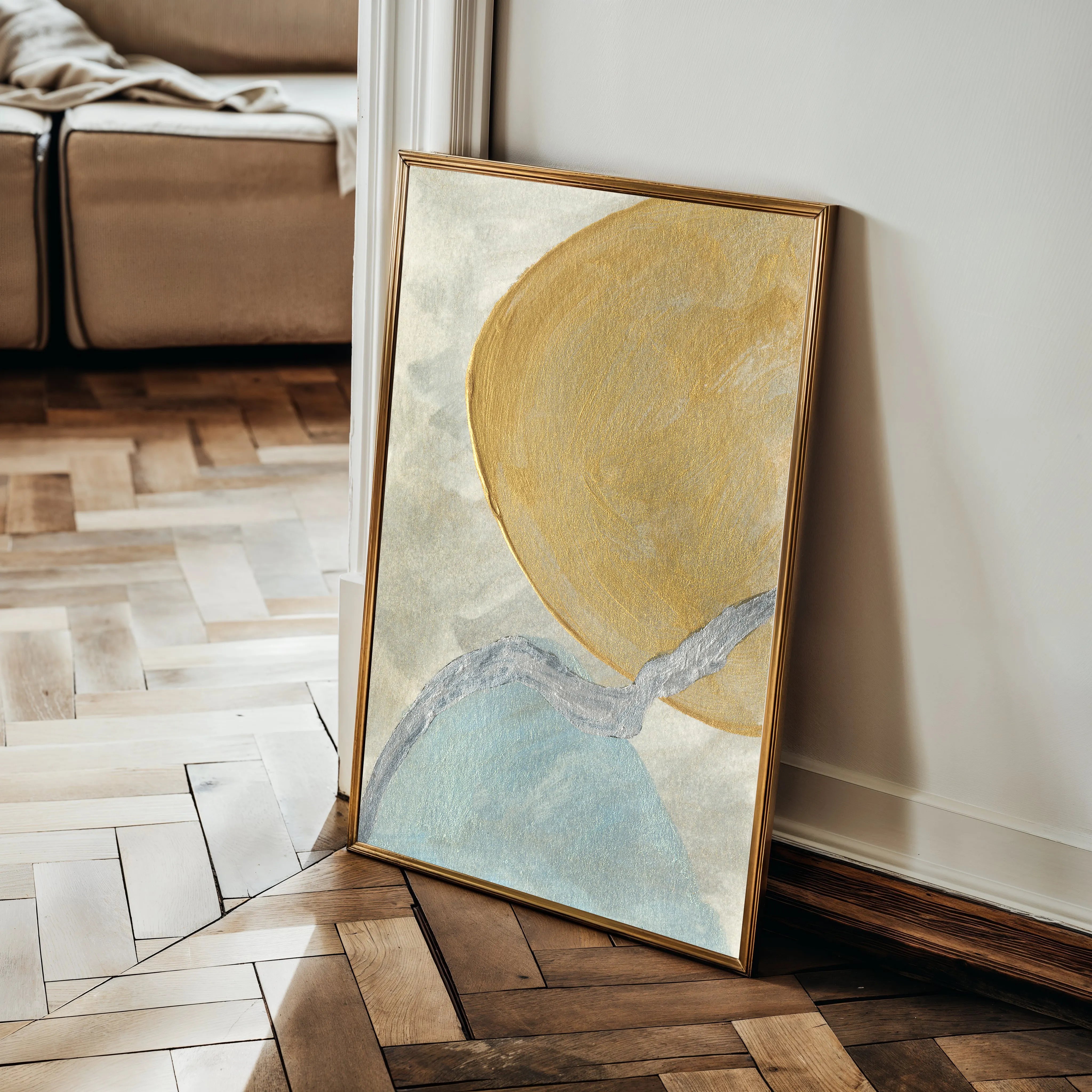 Abstract 185 Canvas Art 60 x 40 cm / Black