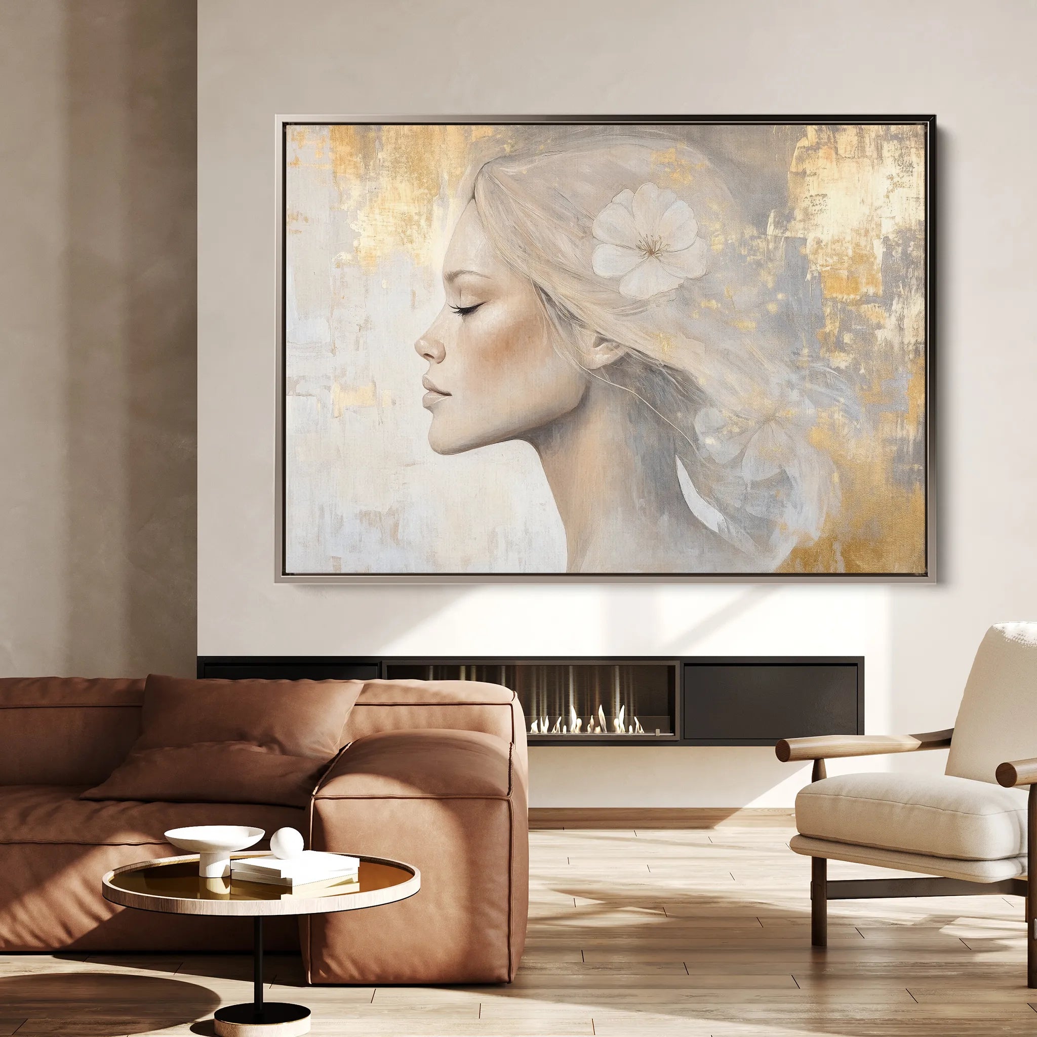 Portrait 186 Canvas Art 60 x 40 cm / Black