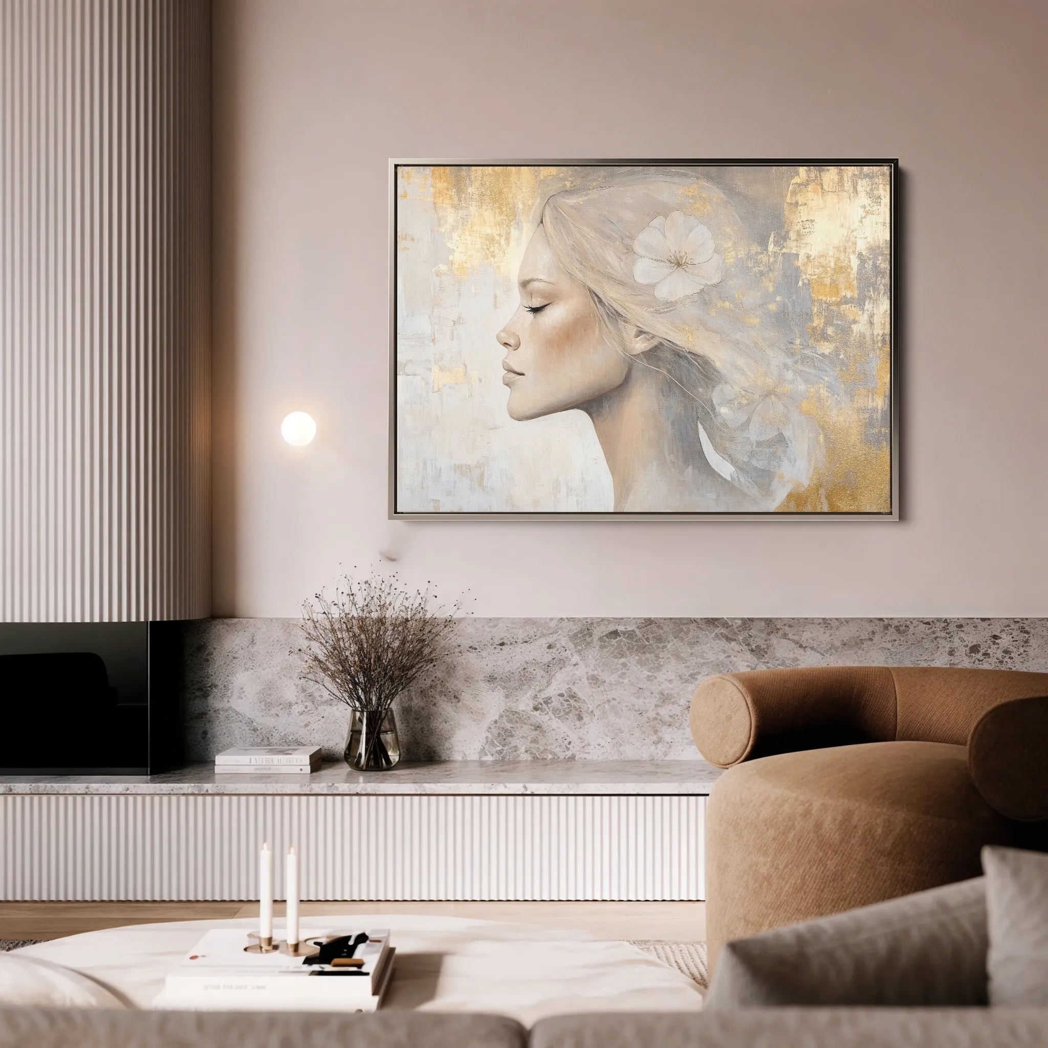 Portrait 186 Canvas Art 60 x 40 cm / Black