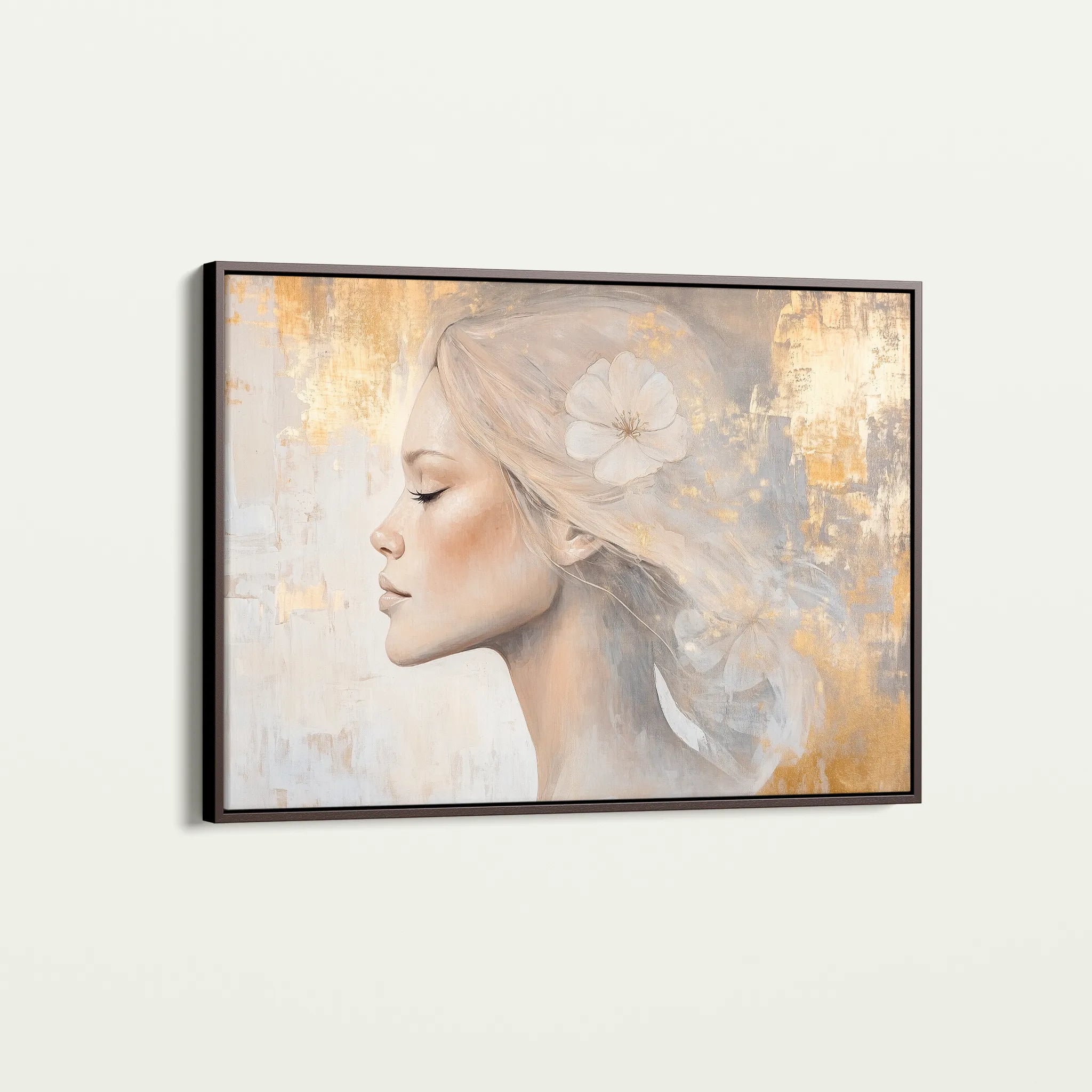Portrait 186 Canvas Art 60 x 40 cm / Black