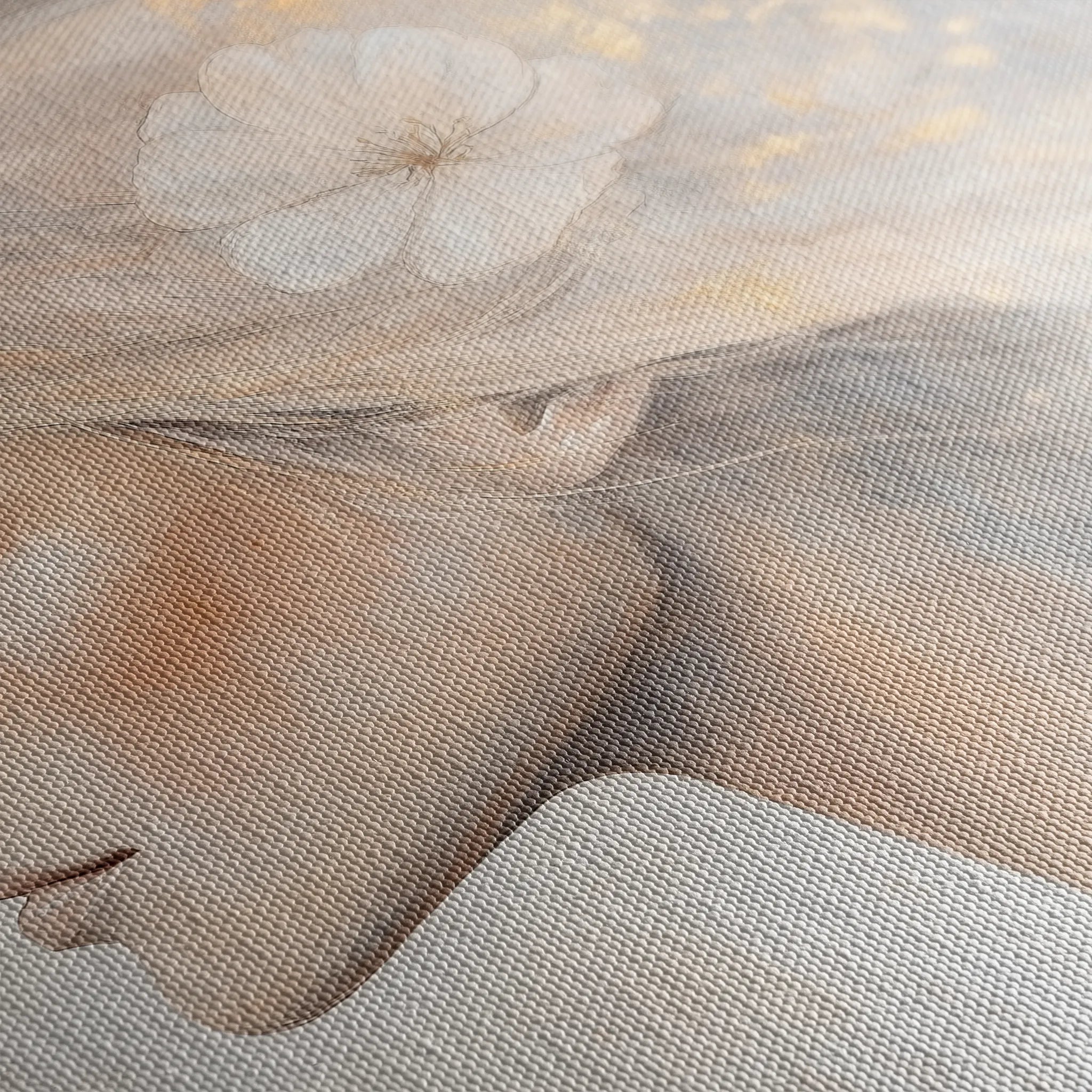 Portrait 186 Canvas Art 60 x 40 cm / Black