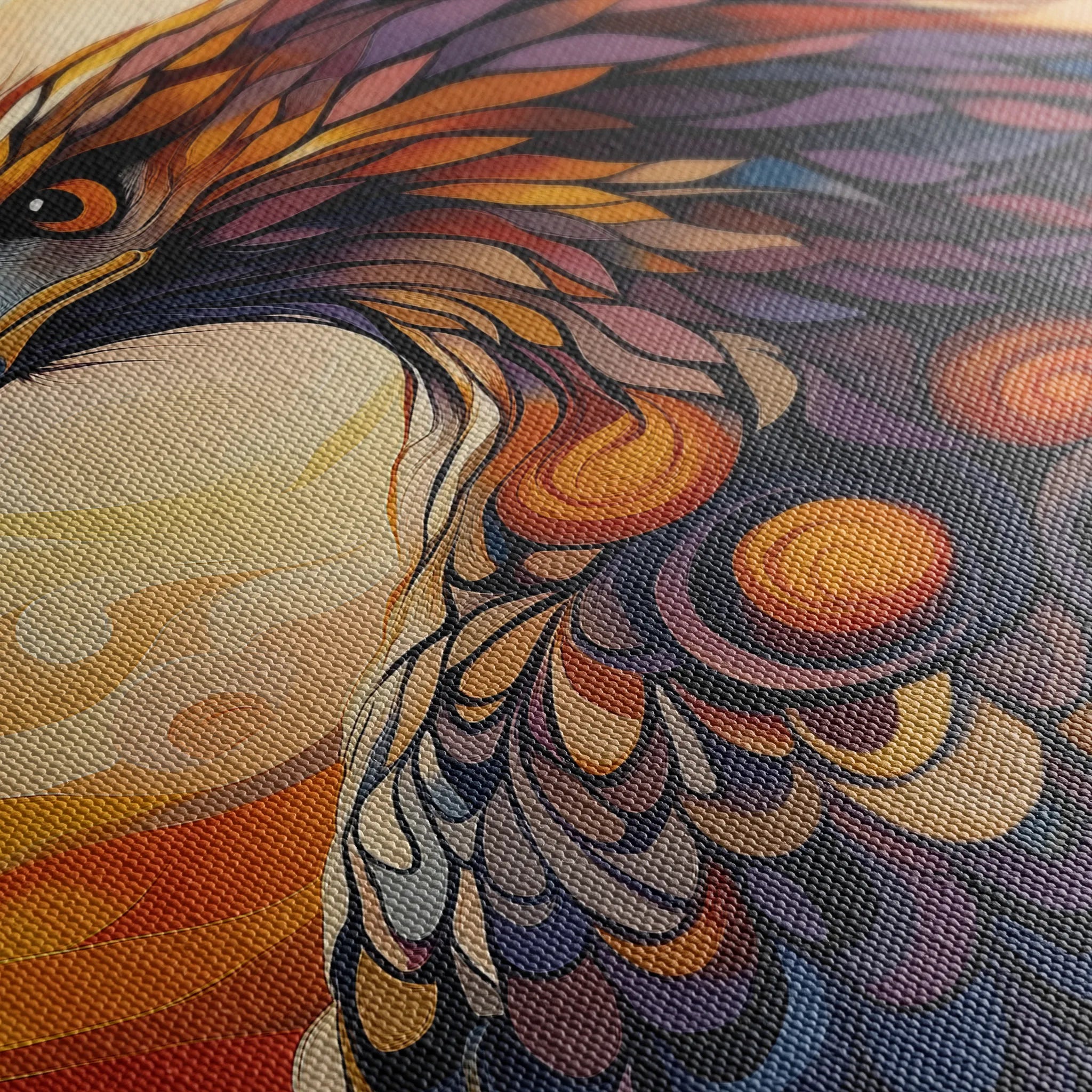 Animals 187 Canvas Art 60 x 40 cm / Black
