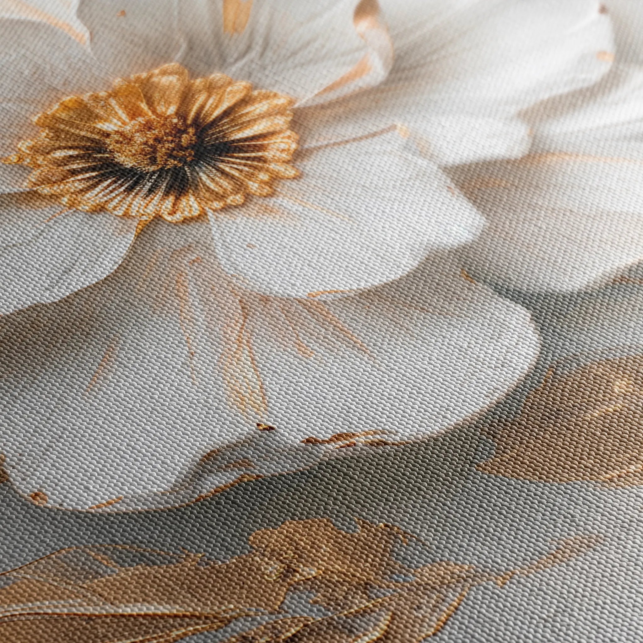 Floral 187 Canvas Art 60 x 40 cm / Black
