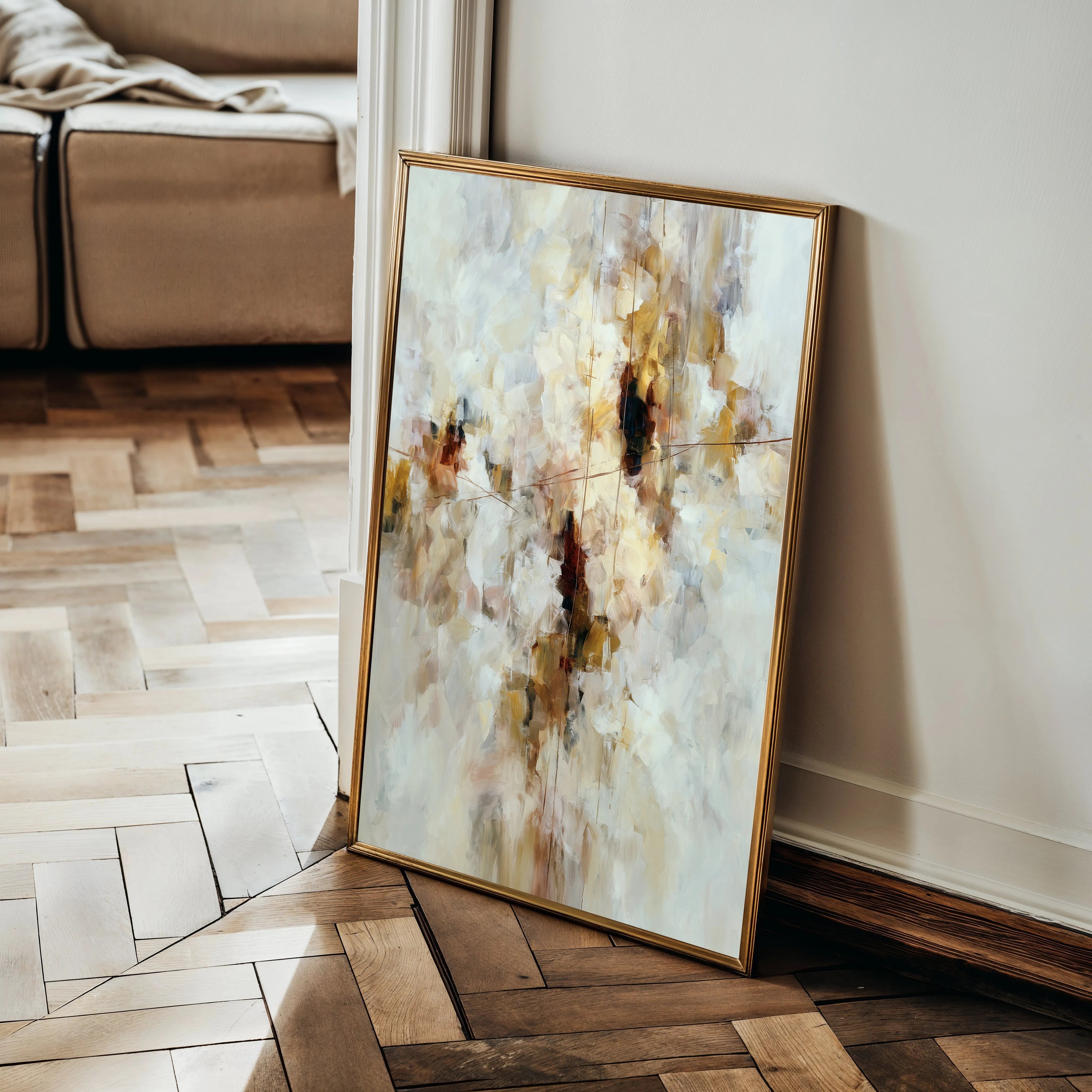 Abstract 1876 Canvas Art 60 x 40 cm / Black