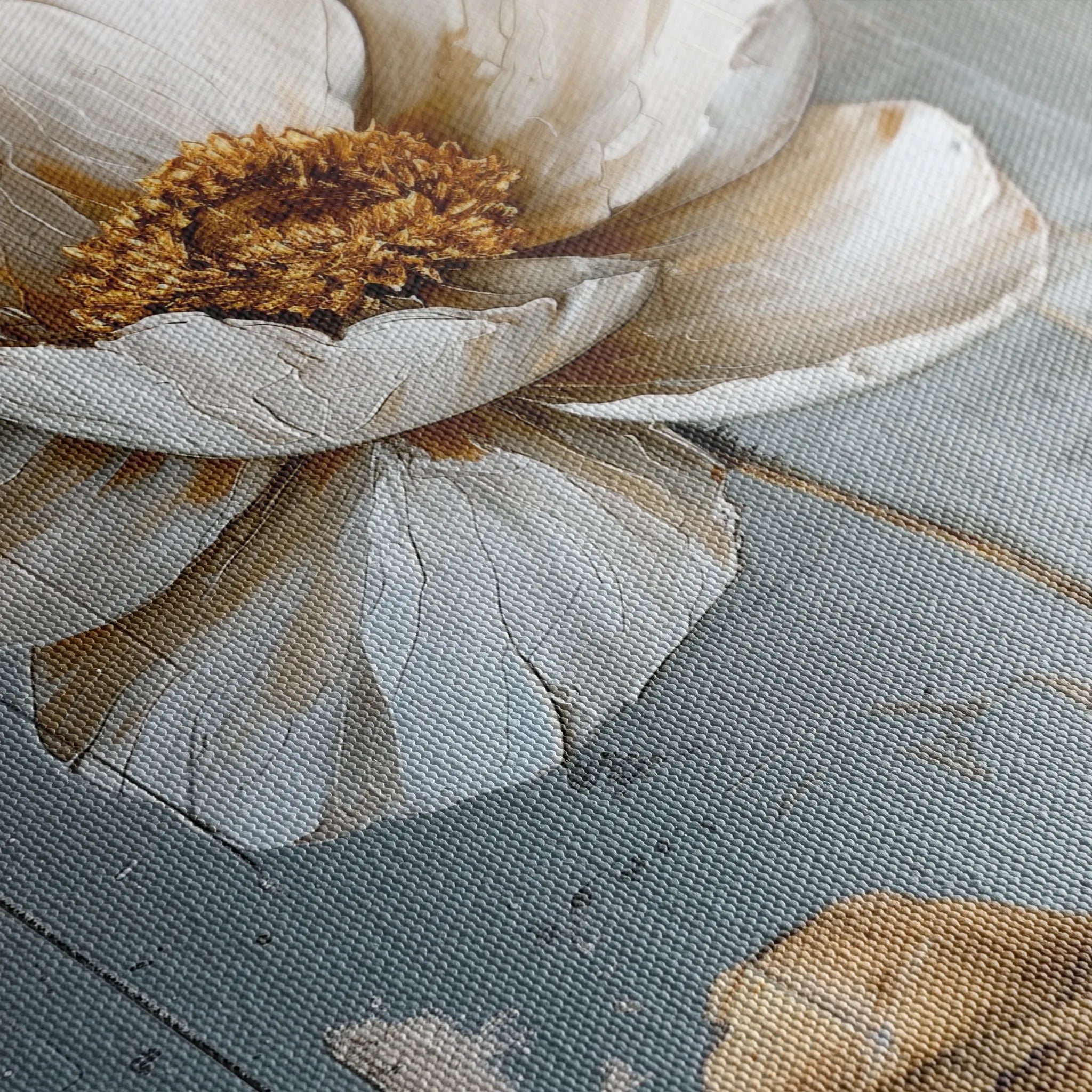 Floral 188 Canvas Art 60 x 40 cm / Black