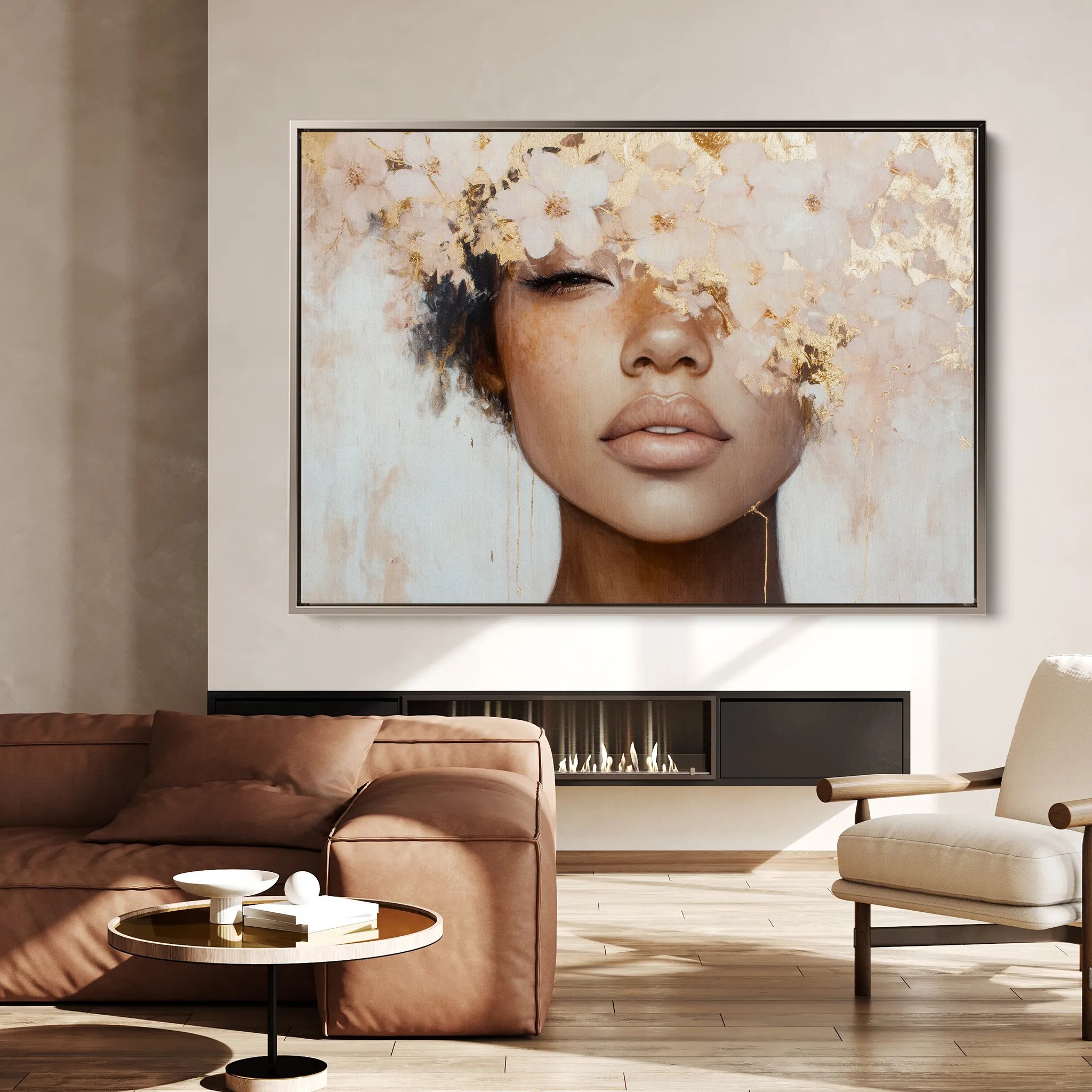Portrait 188 Canvas Art 60 x 40 cm / Black
