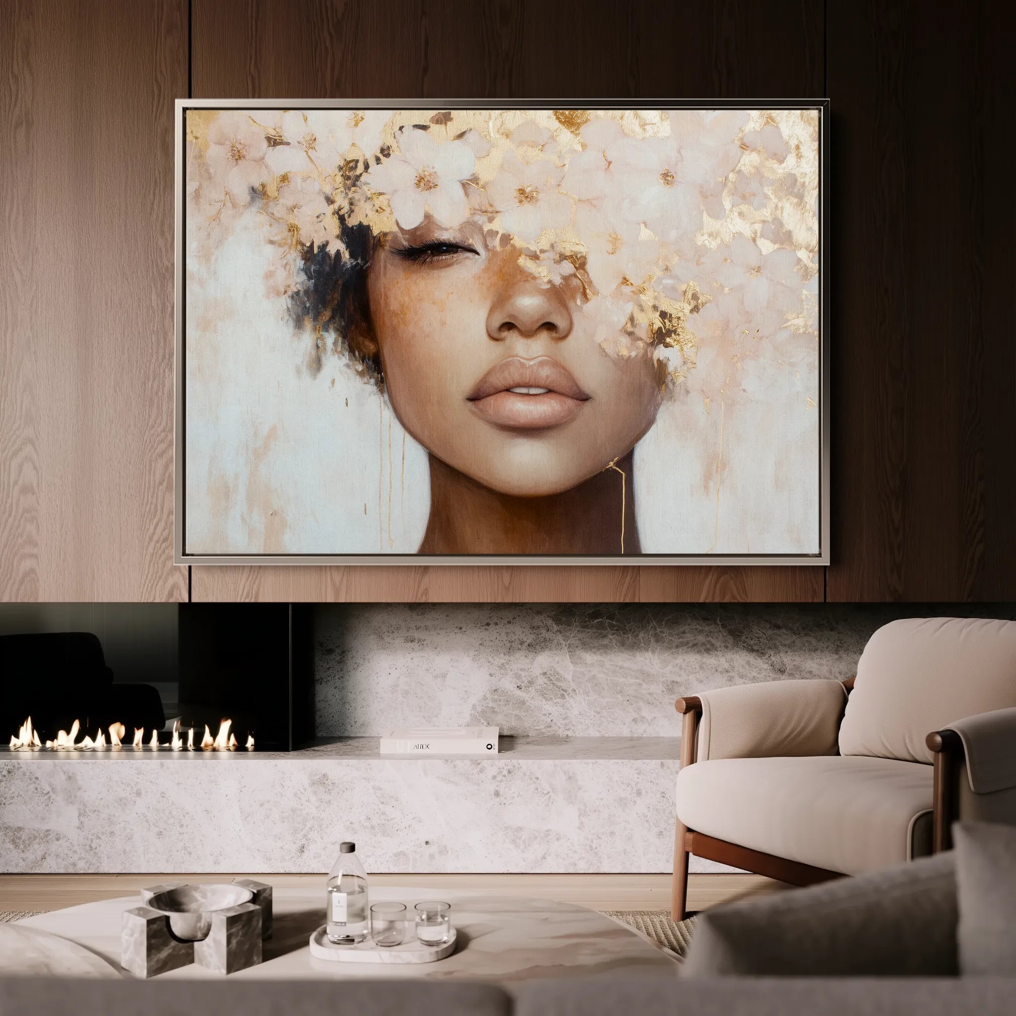 Portrait 188 Canvas Art 60 x 40 cm / Black