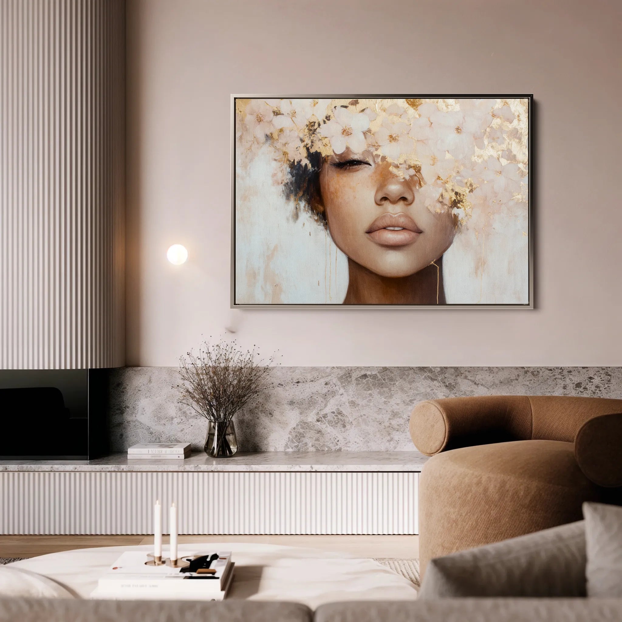 Portrait 188 Canvas Art 60 x 40 cm / Black