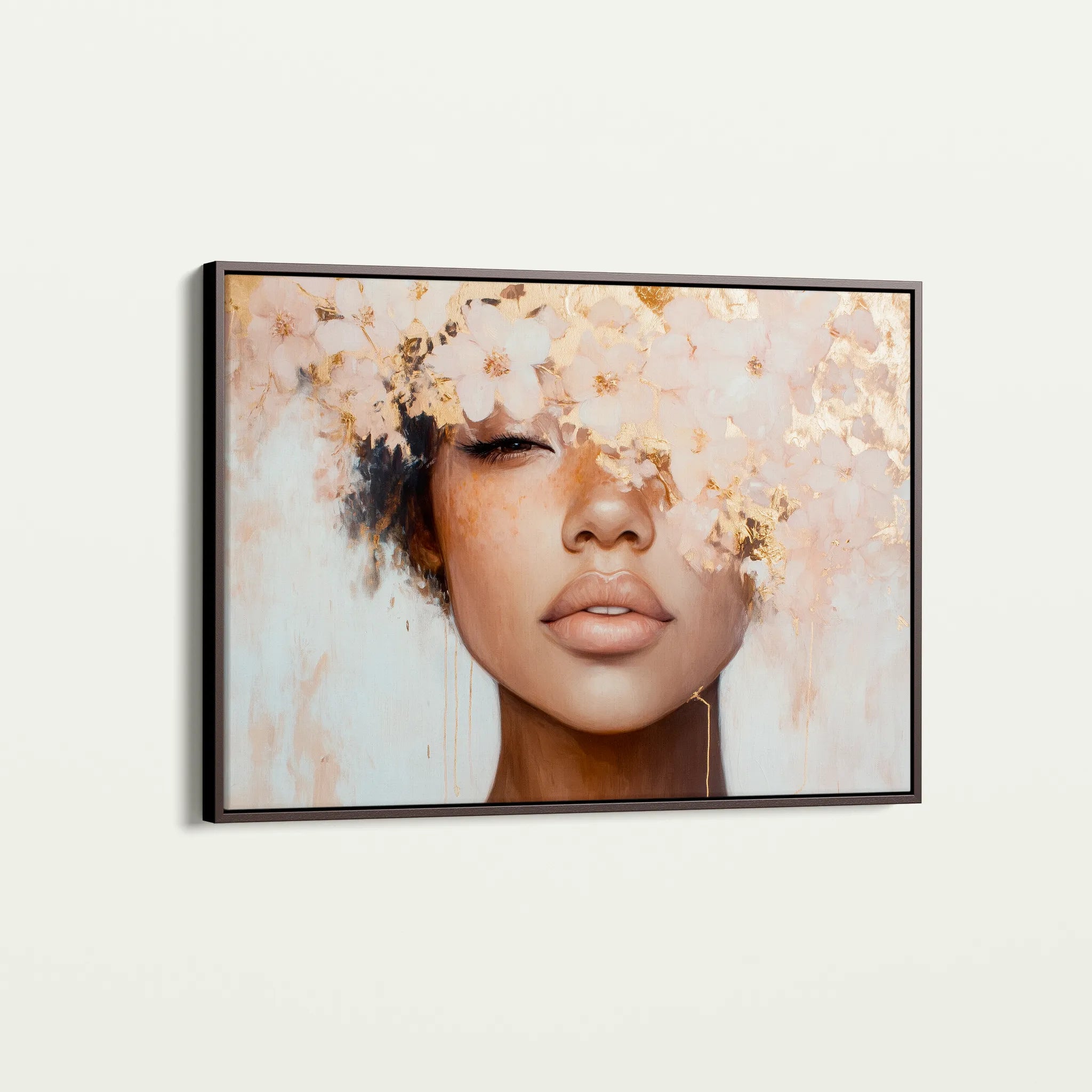 Portrait 188 Canvas Art 60 x 40 cm / Black