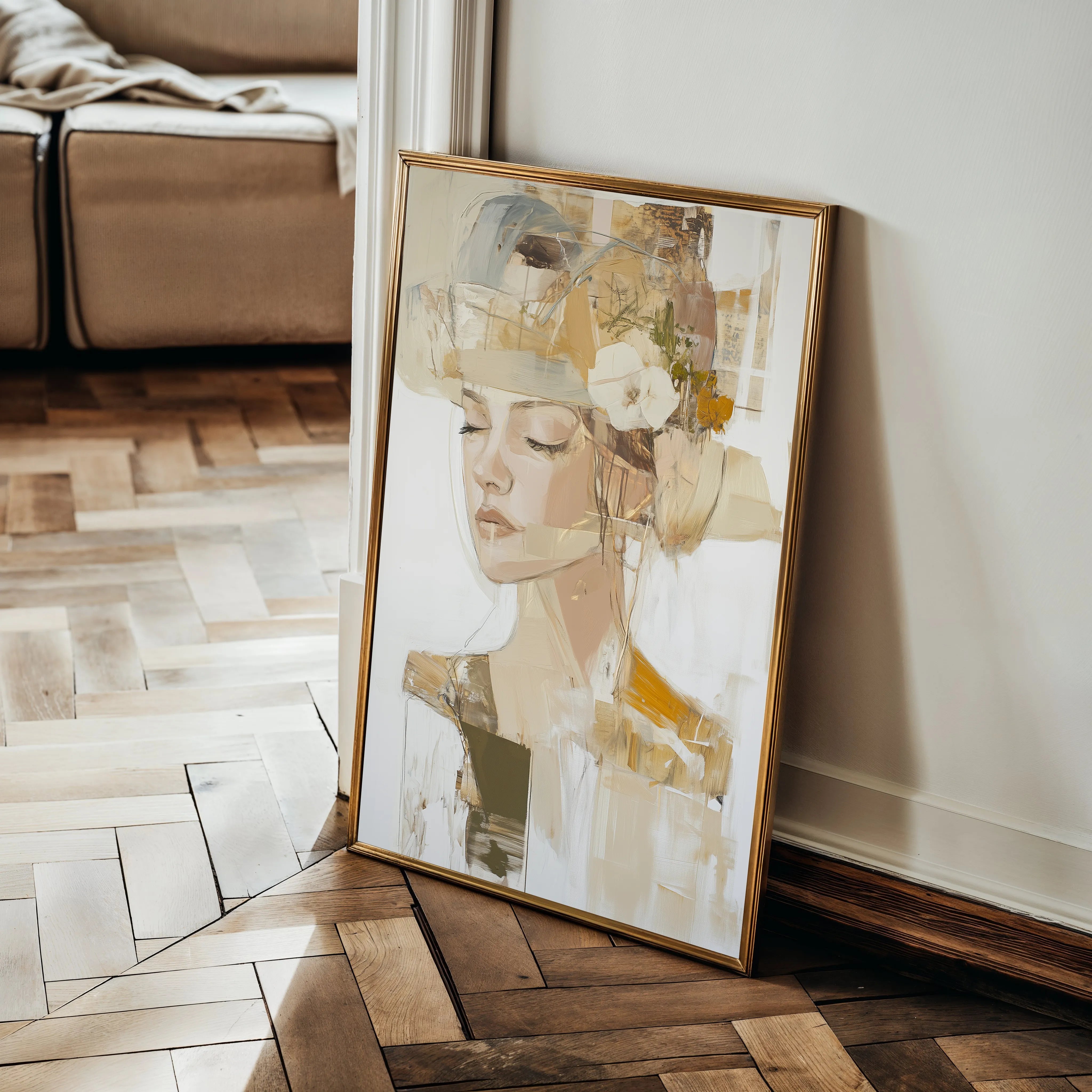 Portrait 189 Canvas Art 60 x 40 cm / Black