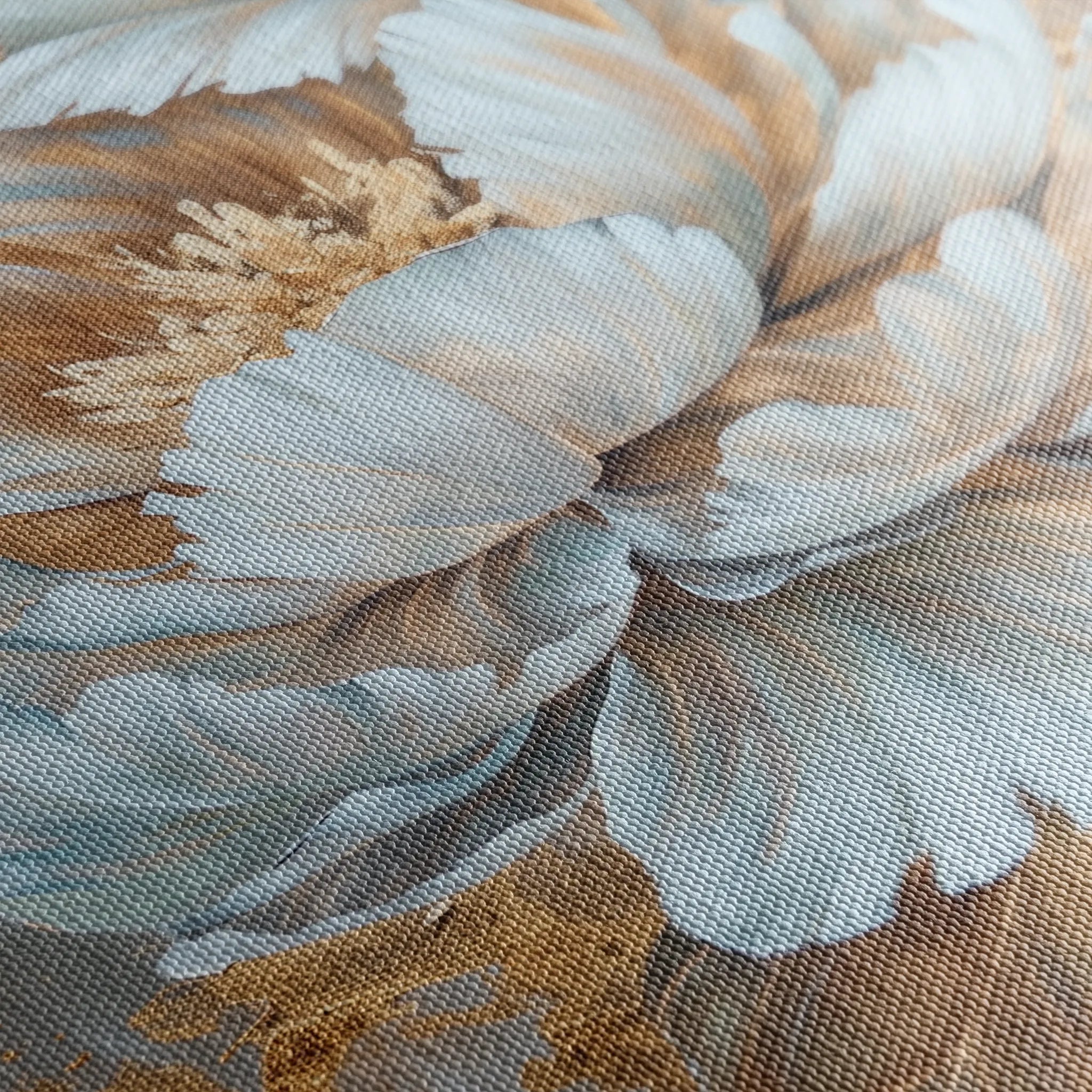 Floral 190 Canvas Art 60 x 40 cm / Black