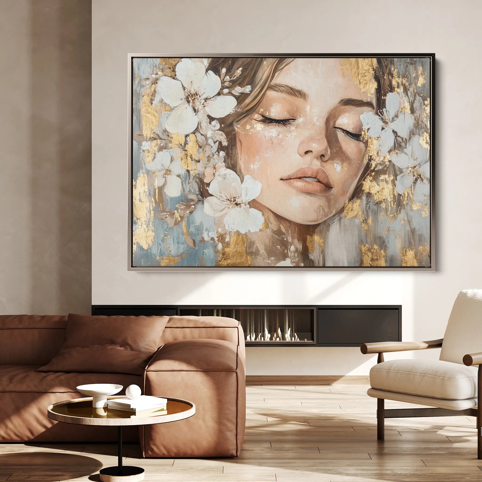 Portrait 190 Canvas Art 60 x 40 cm / Black