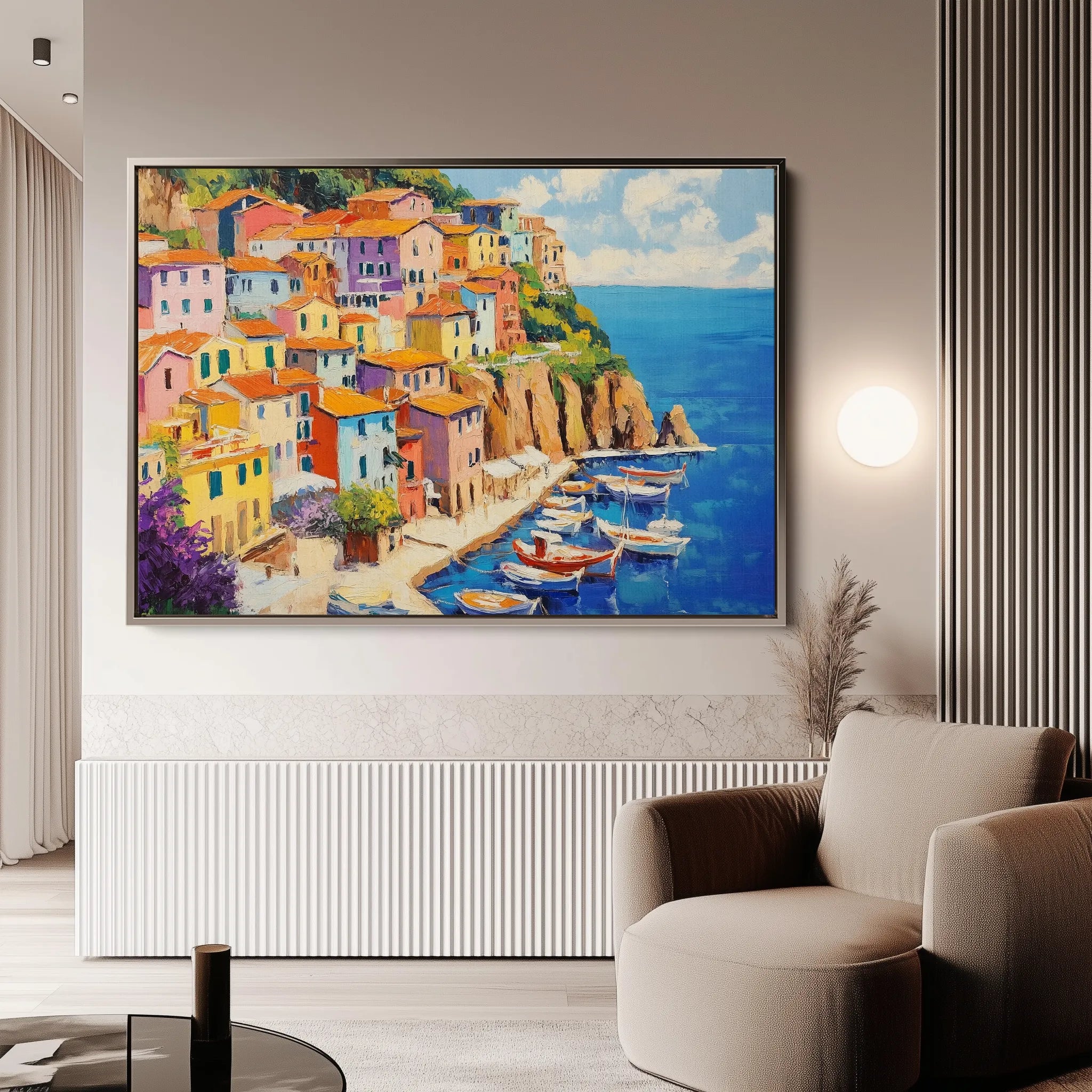 Landscape 191 Canvas Art 60 x 40 cm / Black