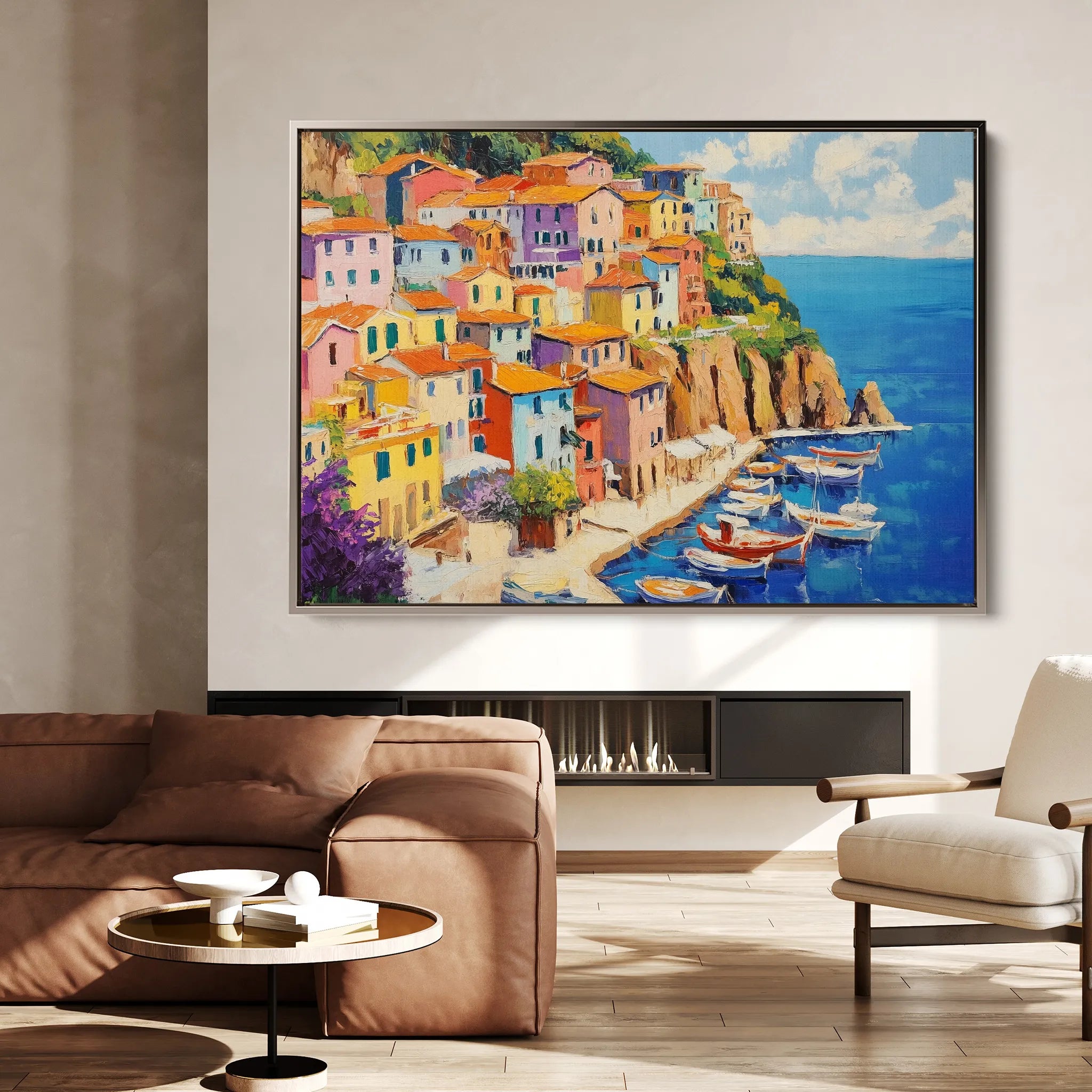 Landscape 191 Canvas Art 60 x 40 cm / Black