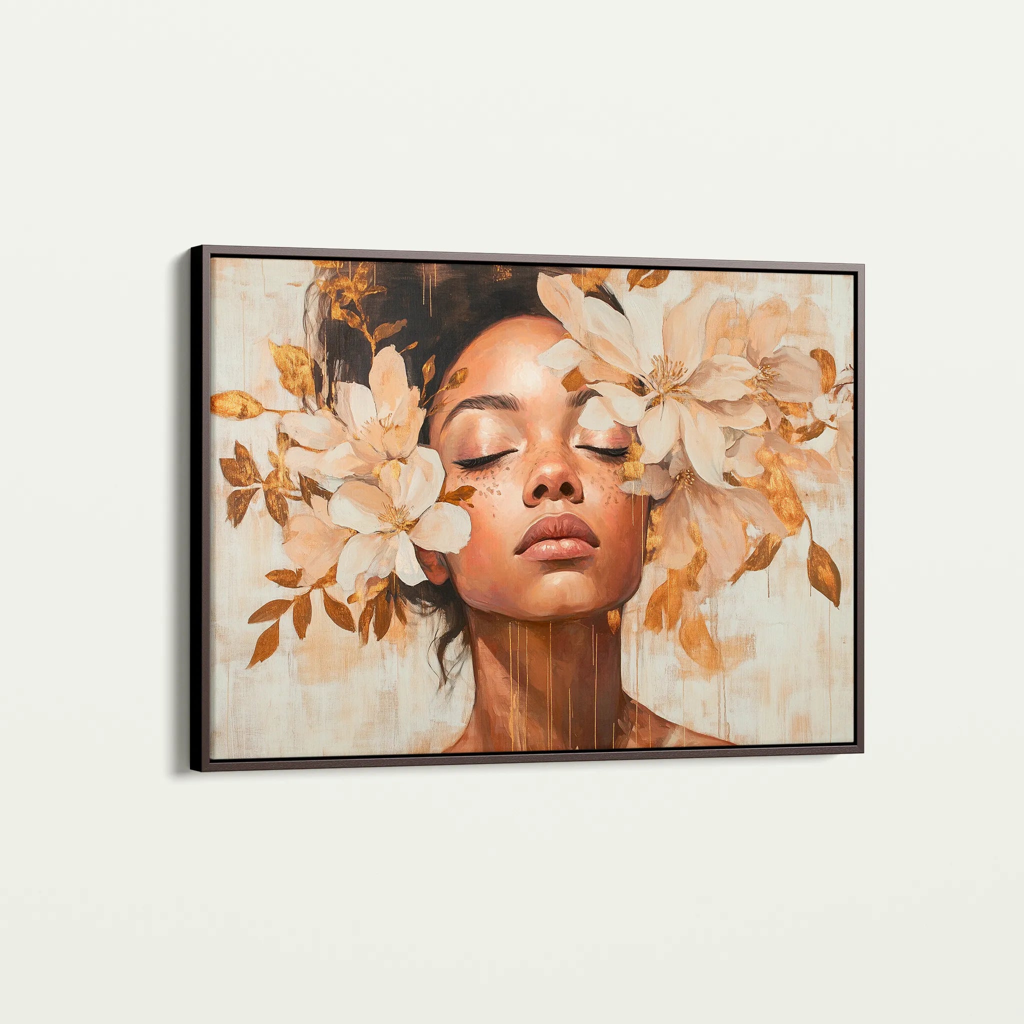 Portrait 191 Canvas Art 60 x 40 cm / Black
