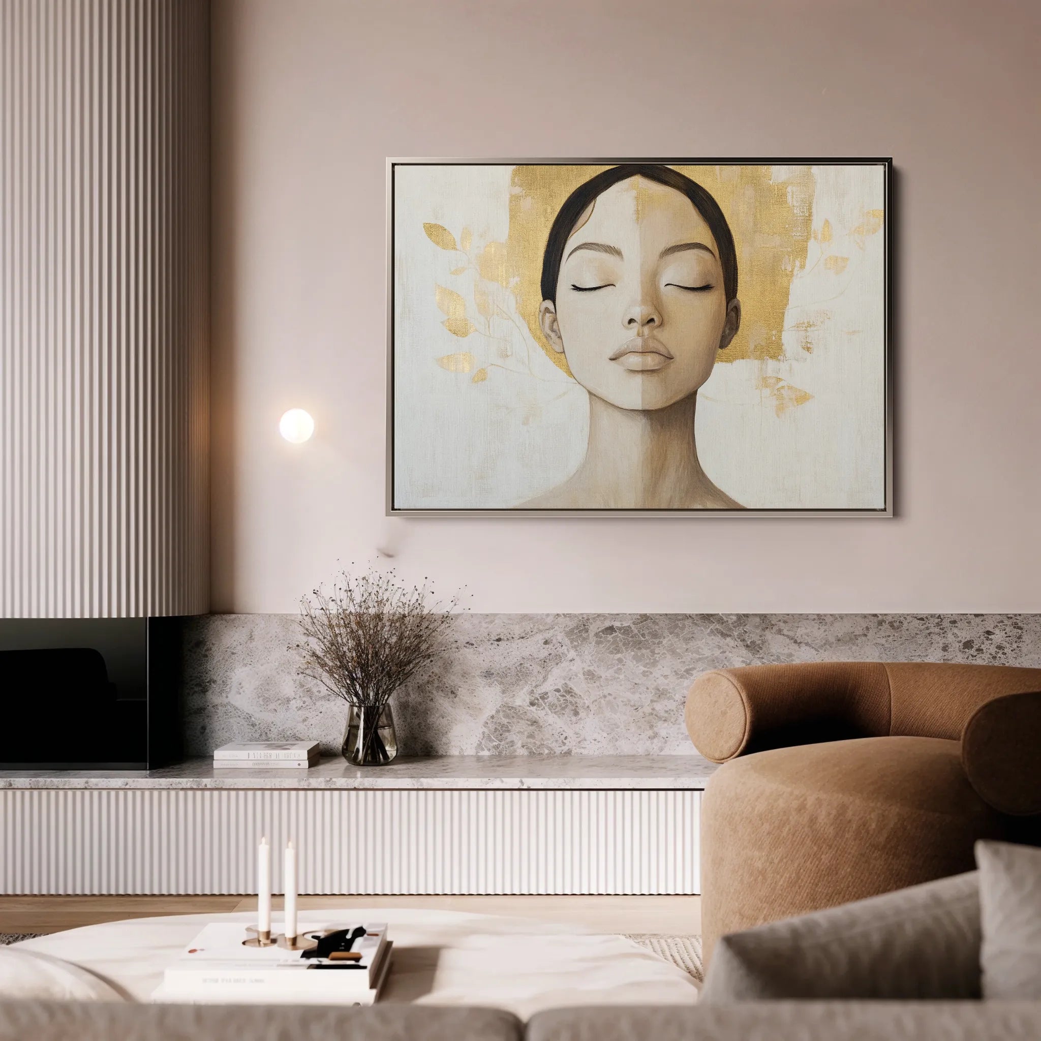 Portrait 192 Canvas Art 60 x 40 cm / Black