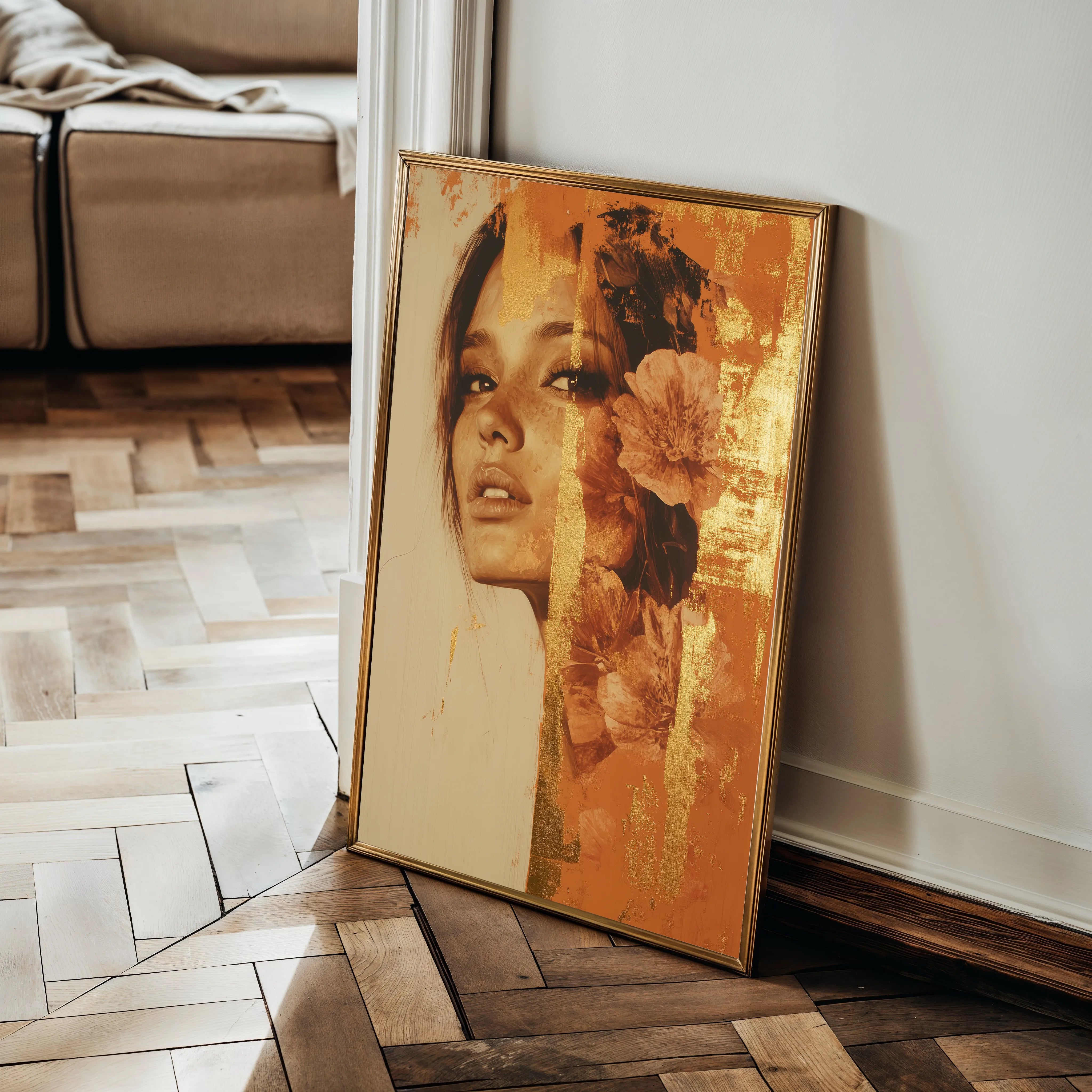 Portrait 194 Canvas Art 60 x 40 cm / Black