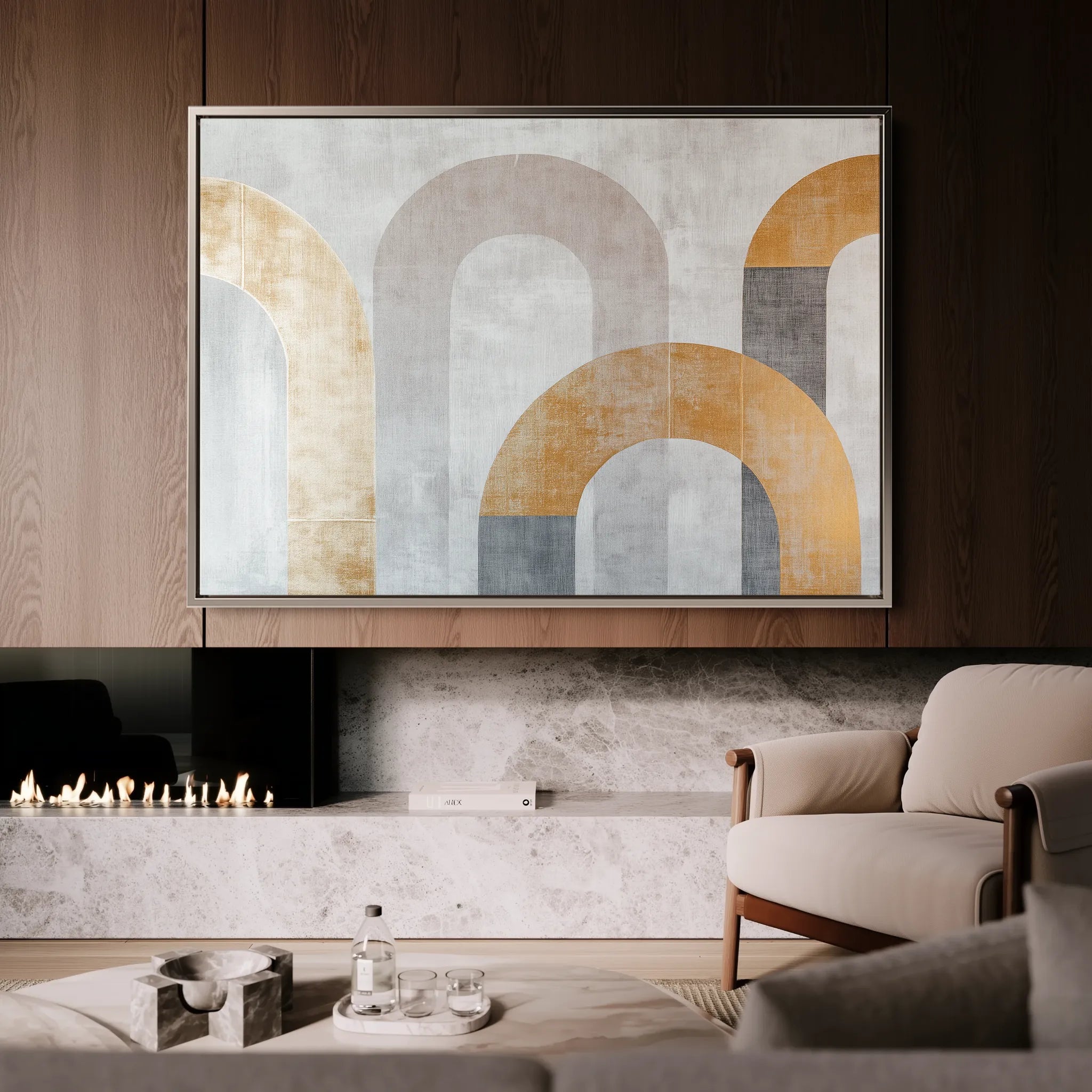 Boho 195 Canvas Art 60 x 40 cm / Black
