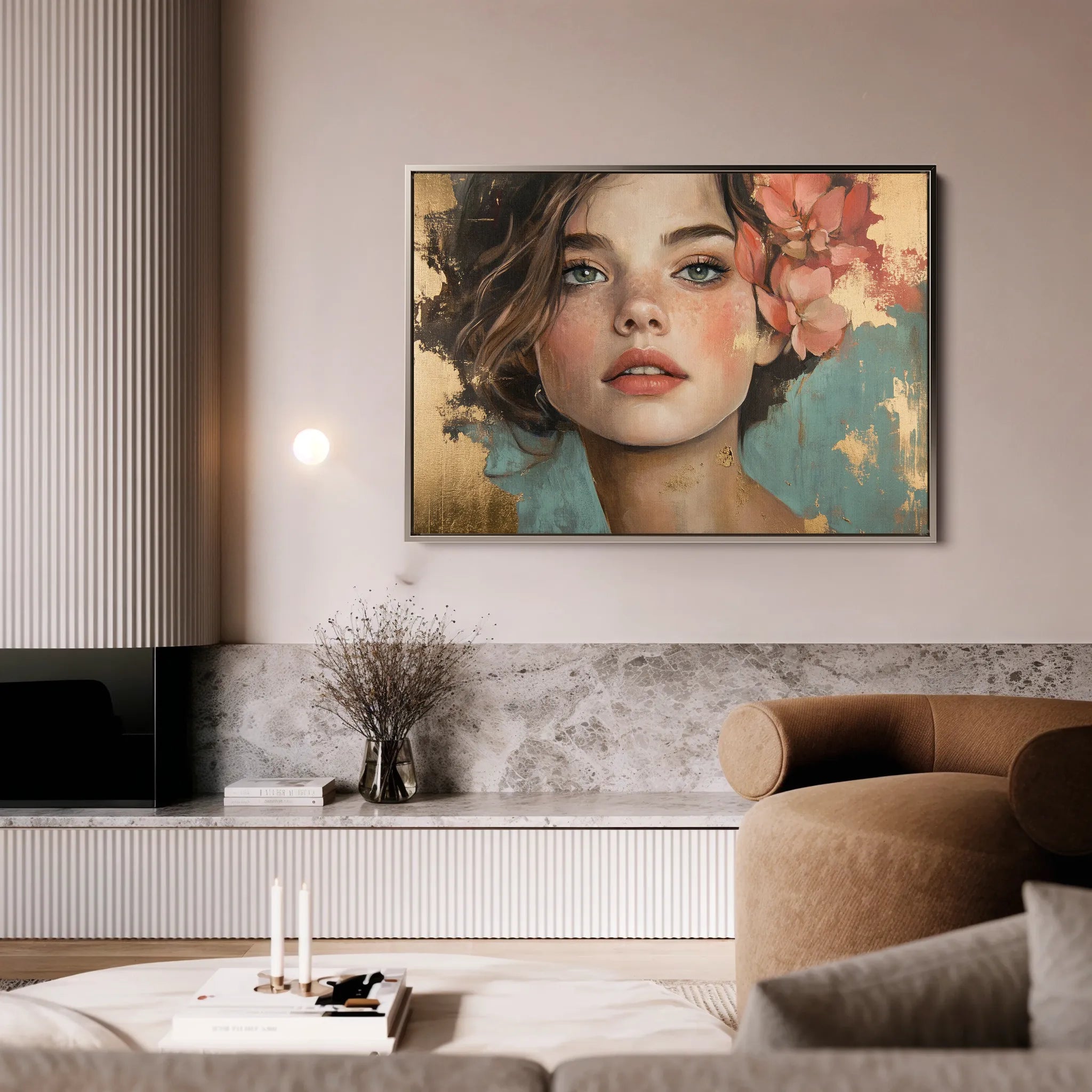 Portrait 195 Canvas Art 60 x 40 cm / Black