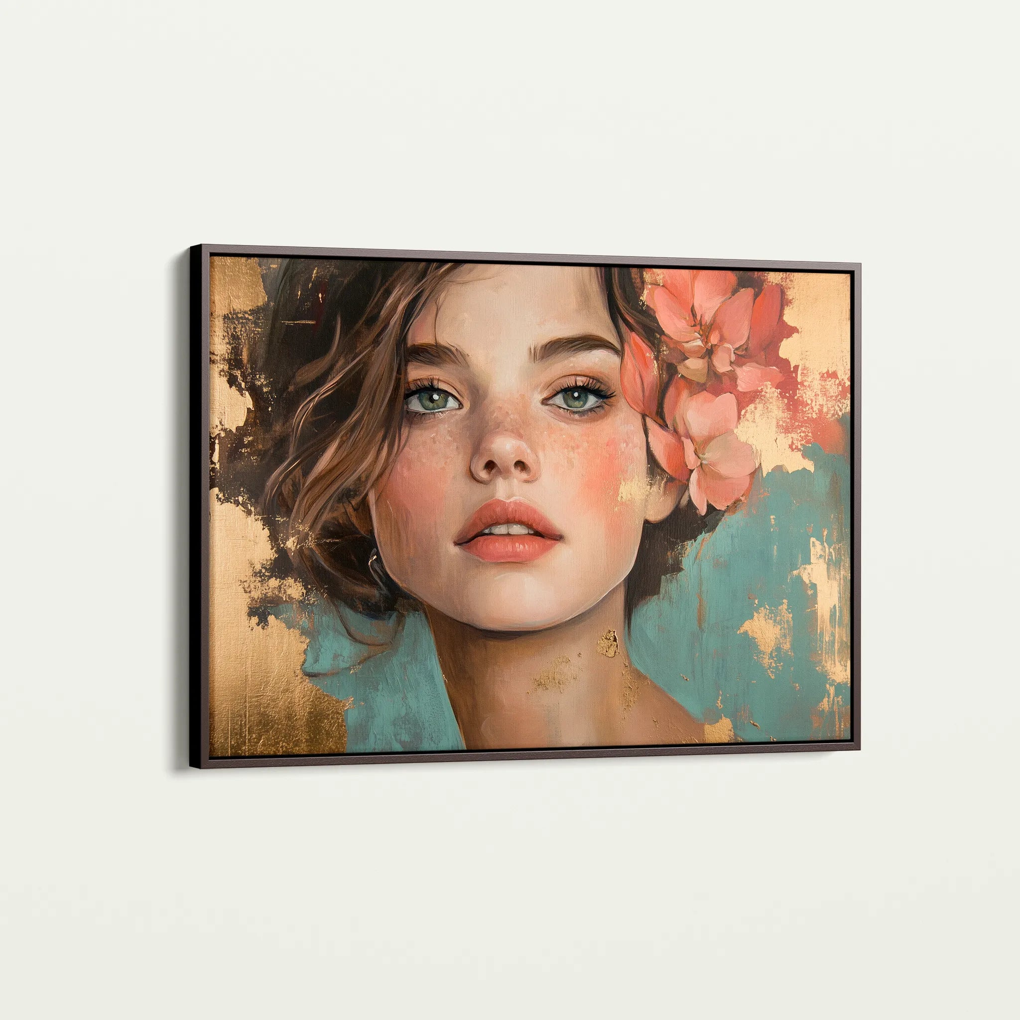 Portrait 195 Canvas Art 60 x 40 cm / Black